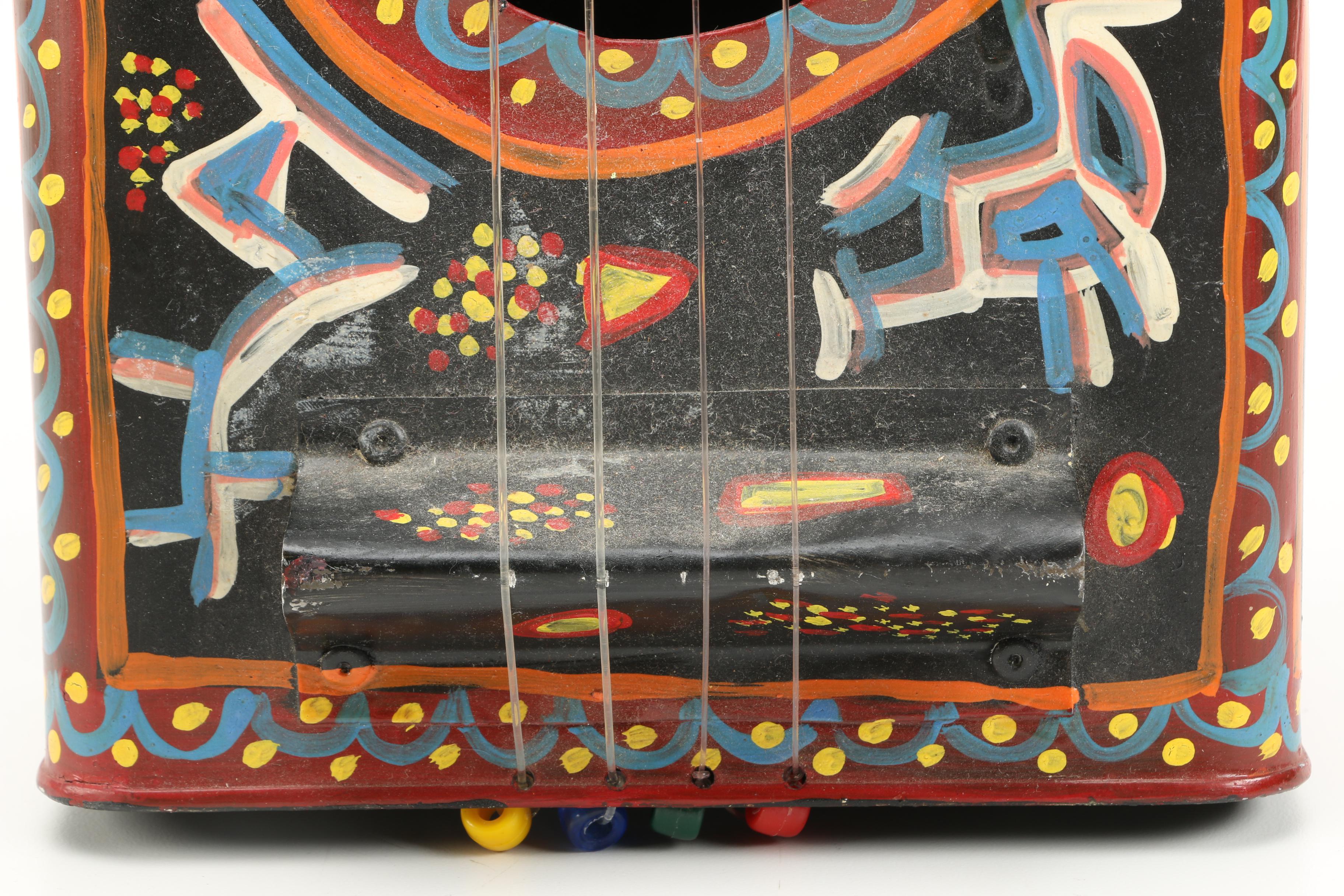 Handmade String Instruments Including Dayak Sapek From Indonesia