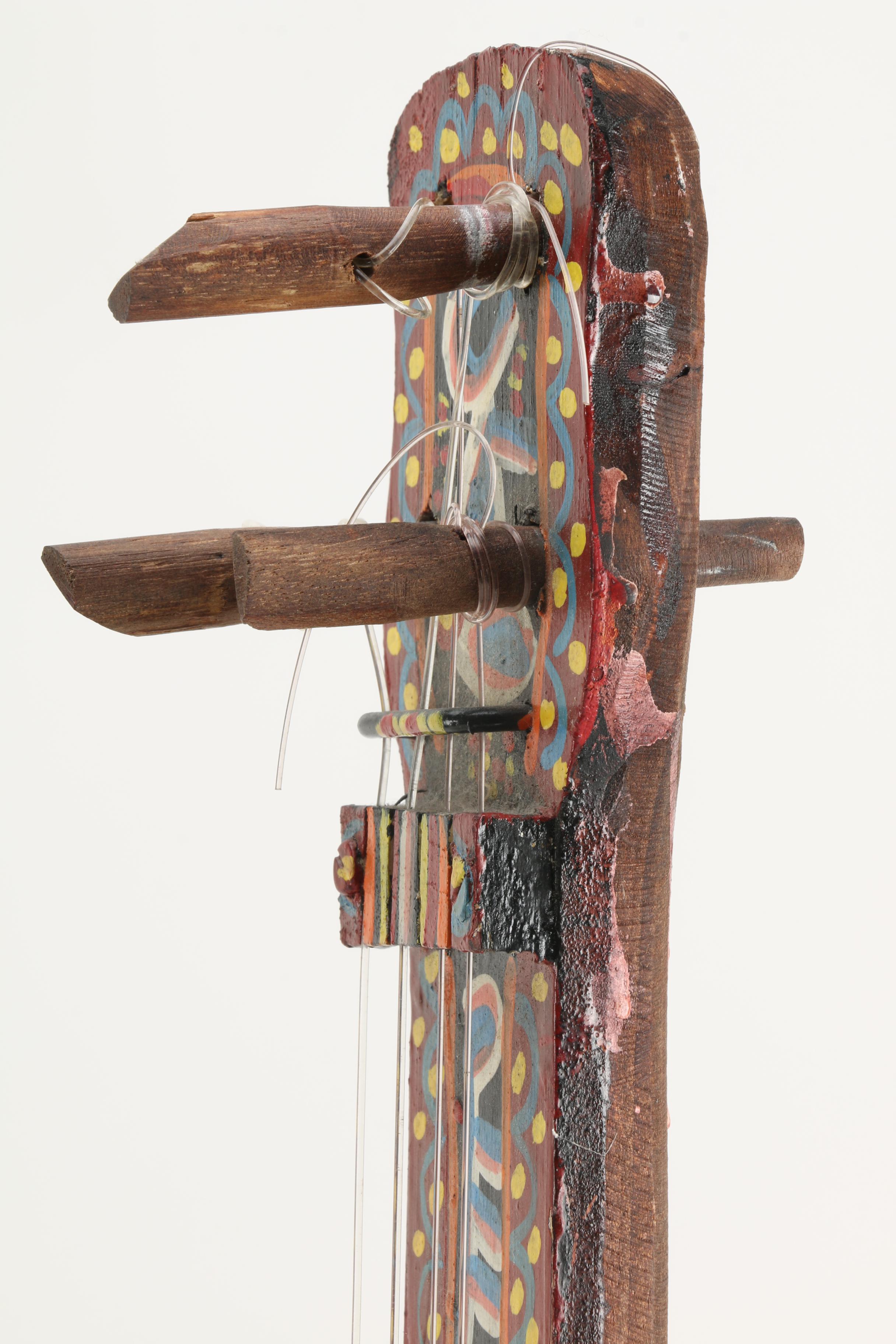 Handmade String Instruments Including Dayak Sapek From Indonesia