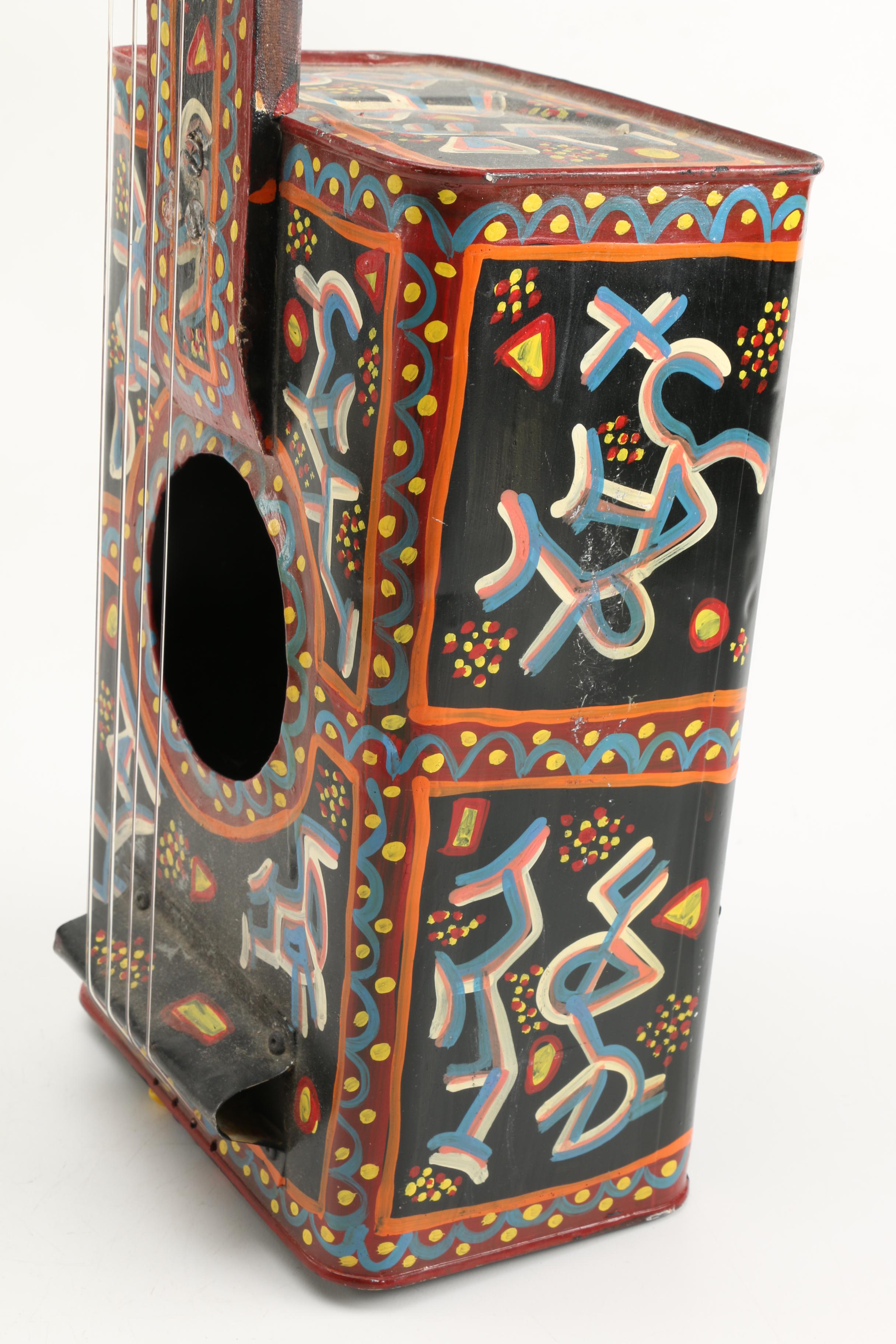 Handmade String Instruments Including Dayak Sapek From Indonesia