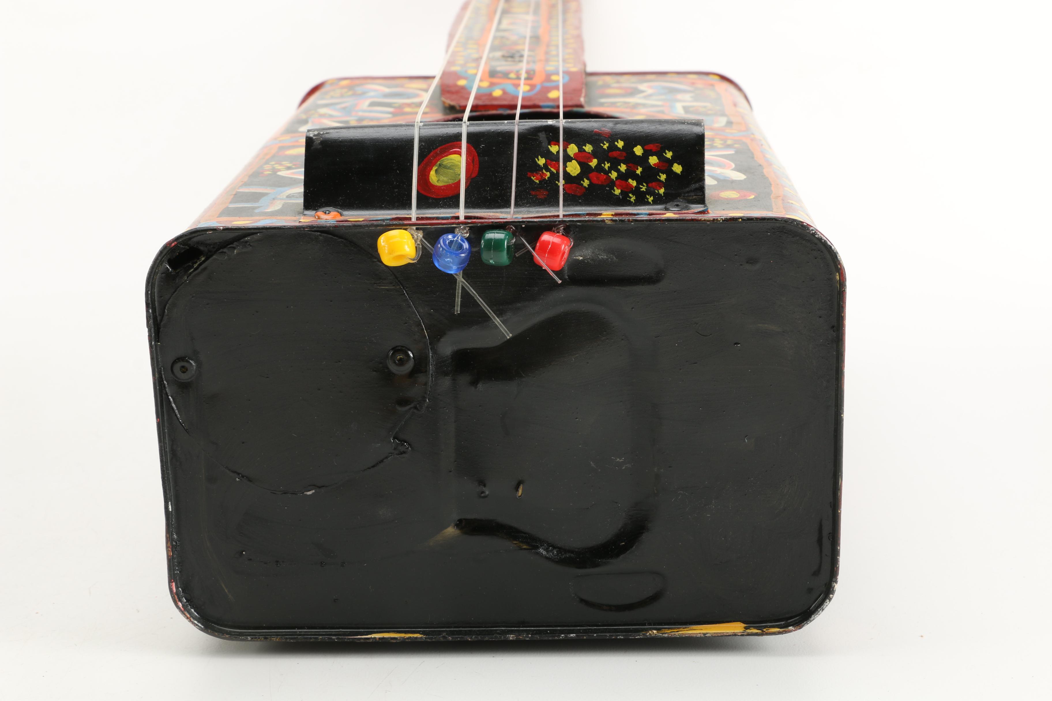 Handmade String Instruments Including Dayak Sapek From Indonesia