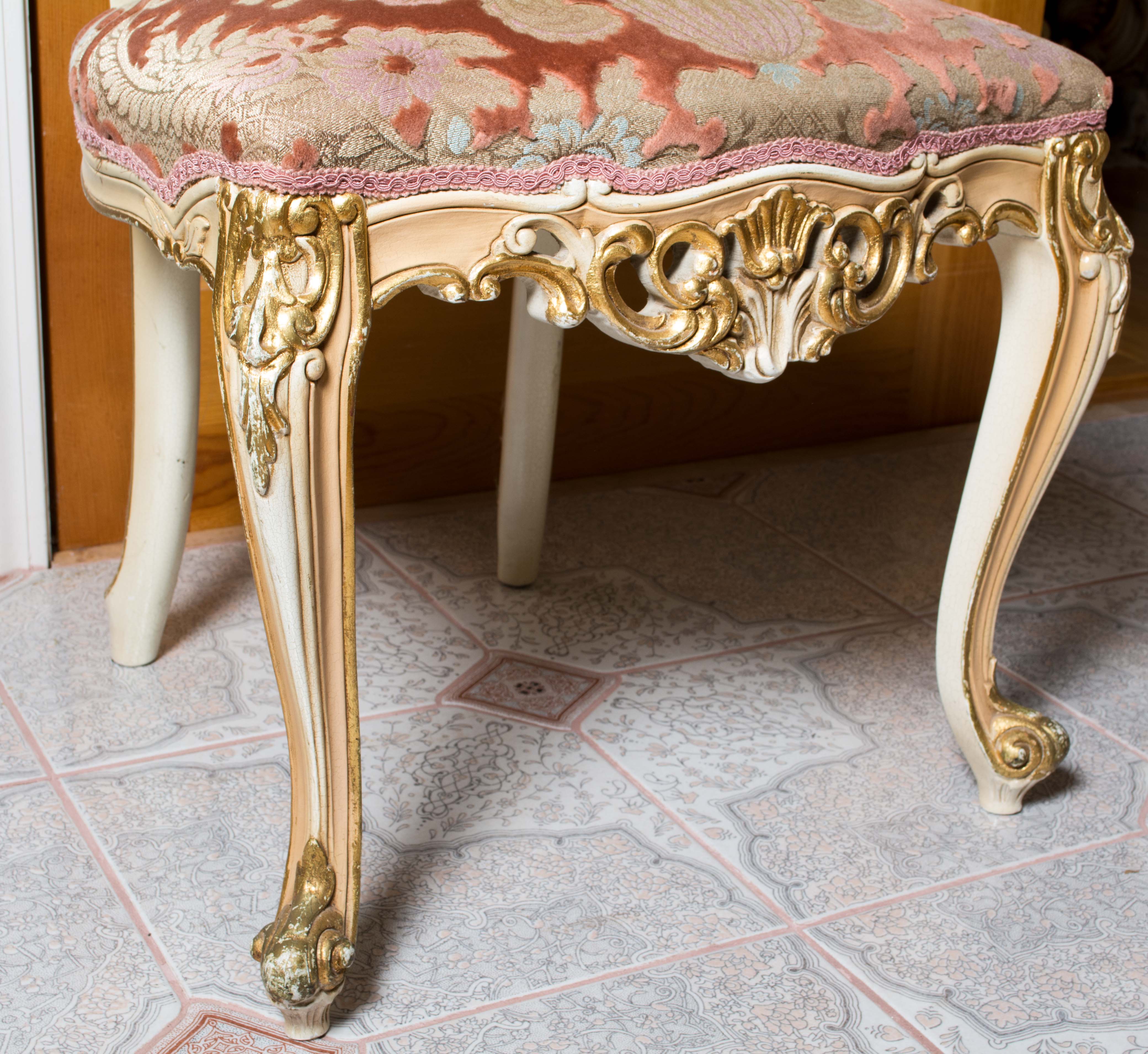 Palace Size Hand-Painted Rococo Style Dining Room Set