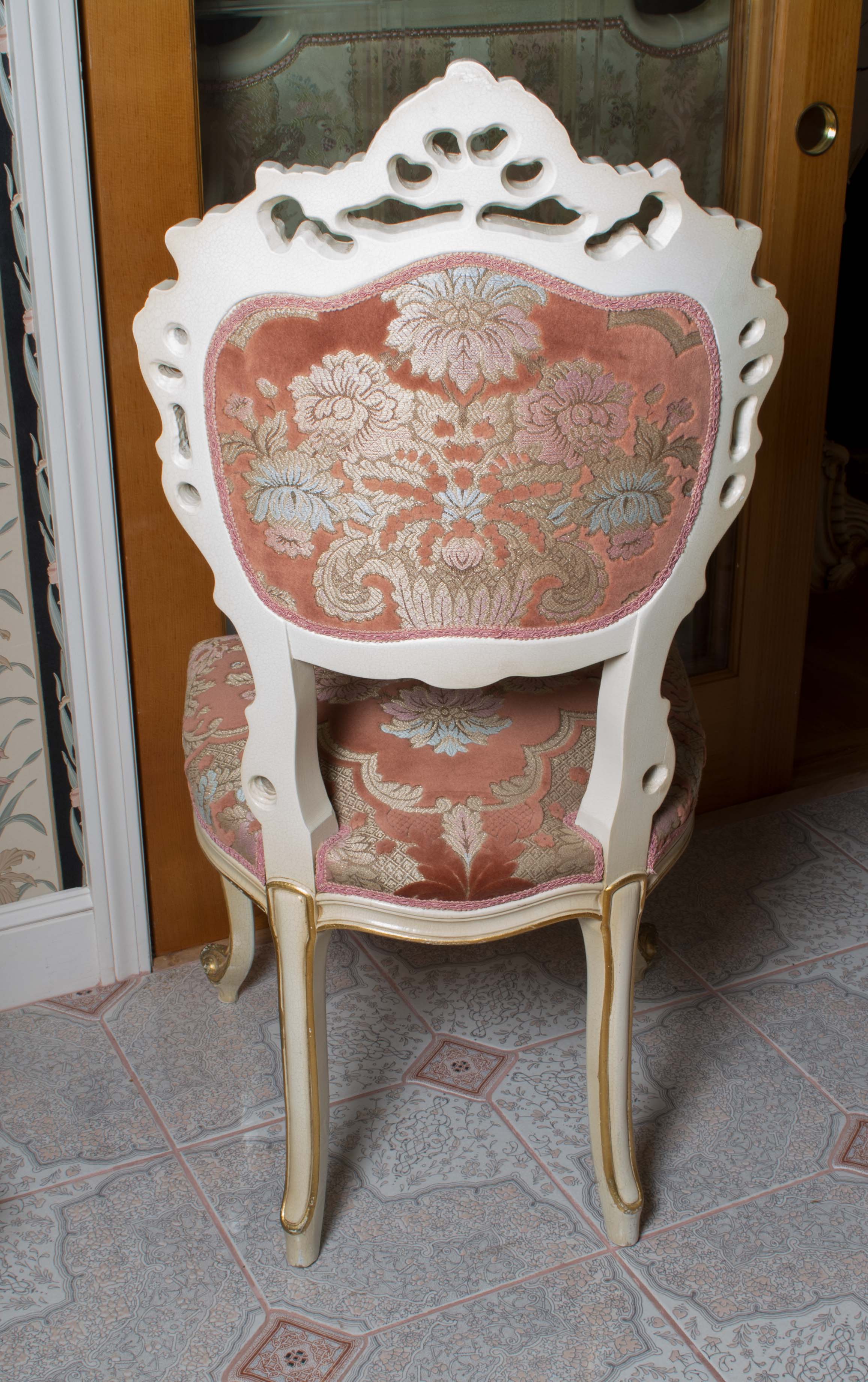 Palace Size Hand-Painted Rococo Style Dining Room Set