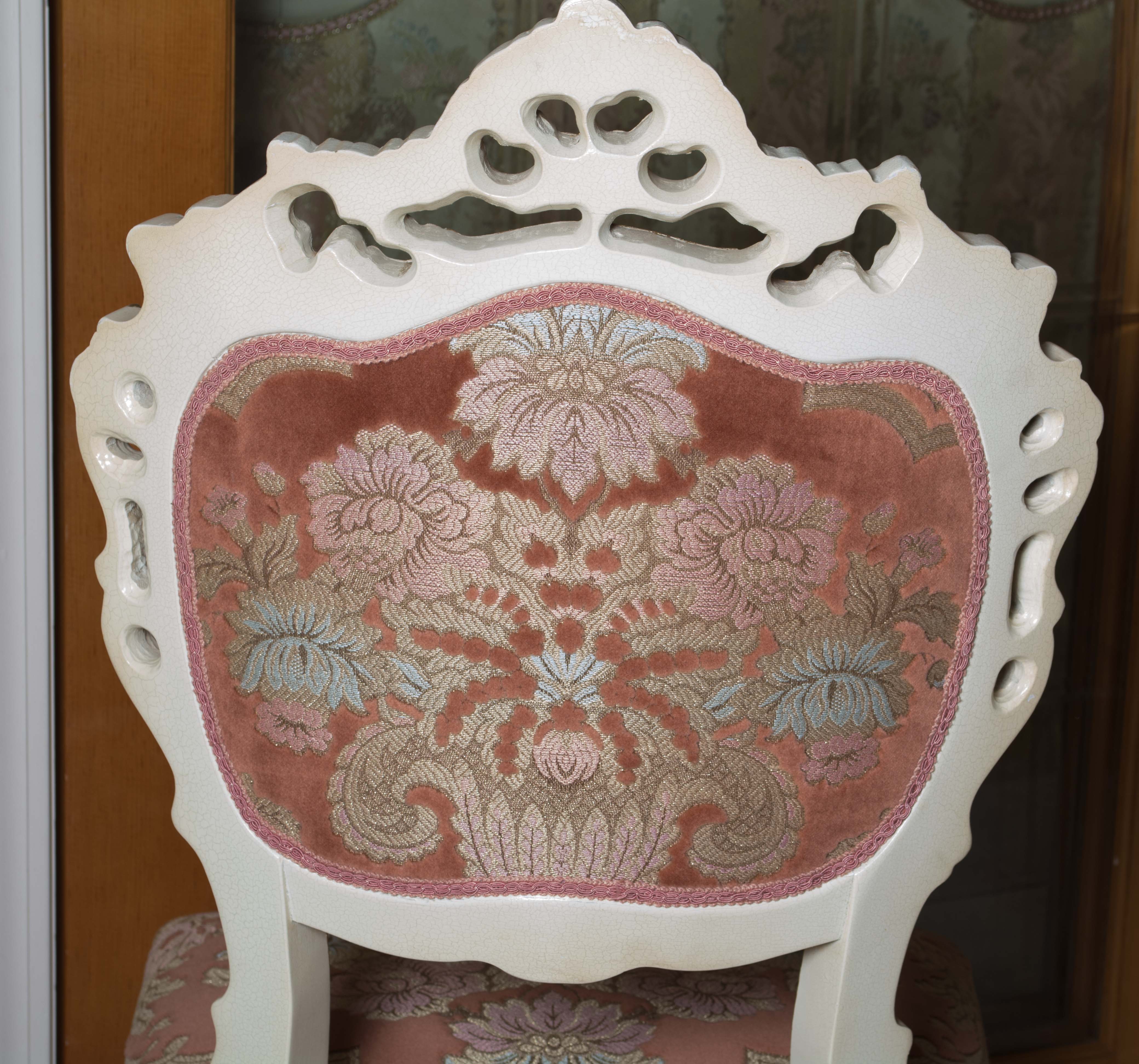 Palace Size Hand-Painted Rococo Style Dining Room Set