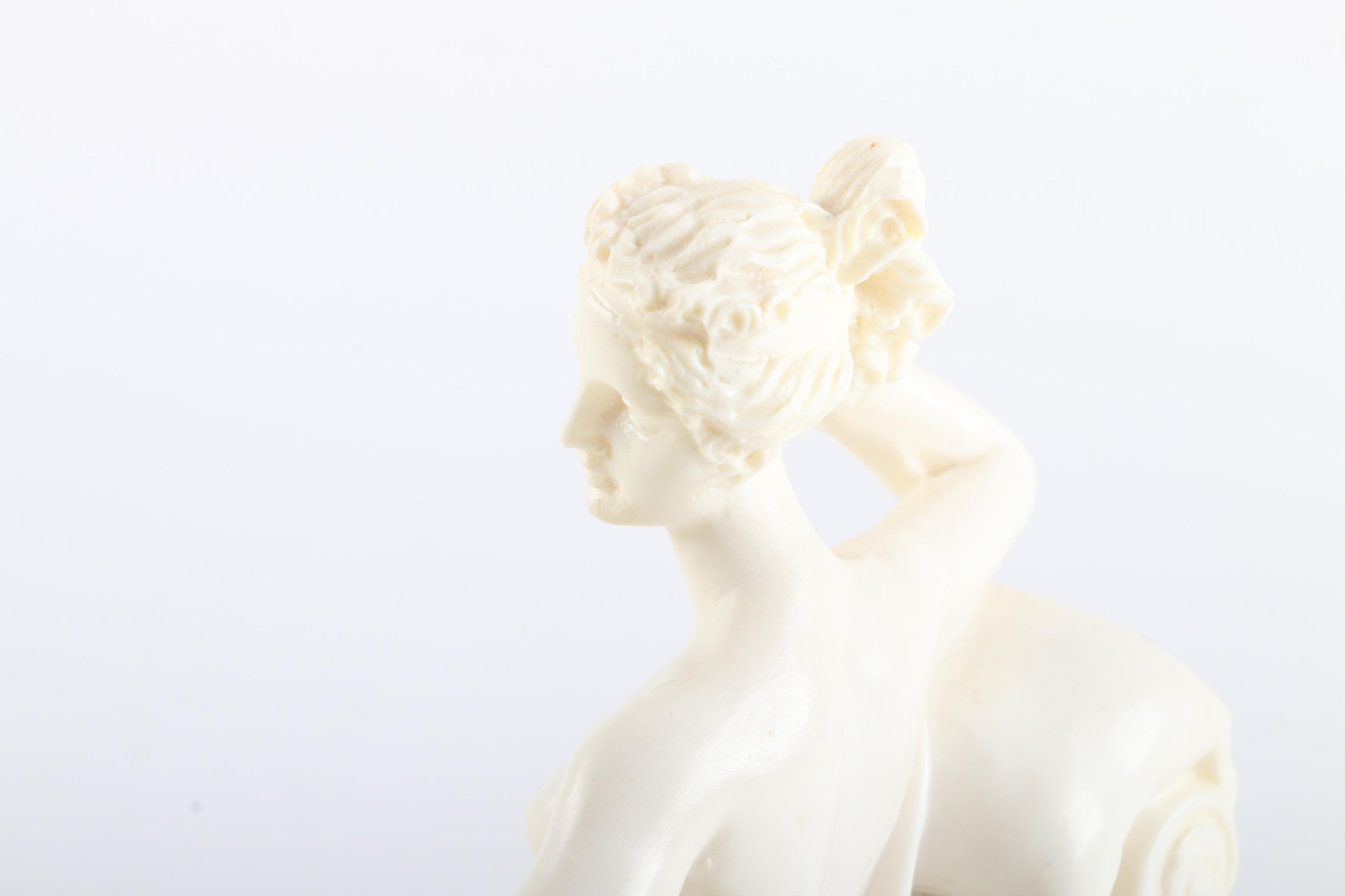 Paolina Bonaparte Resin and Marble Figurine