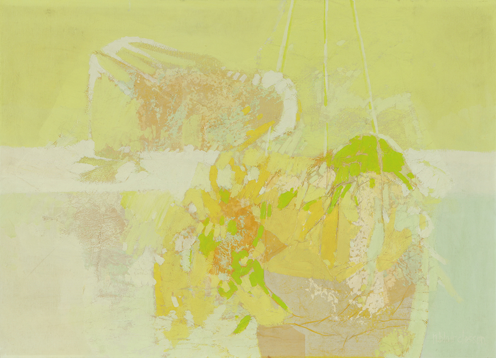 Nanci Blair Closson Acrylic on Canvas of Abstract Scene