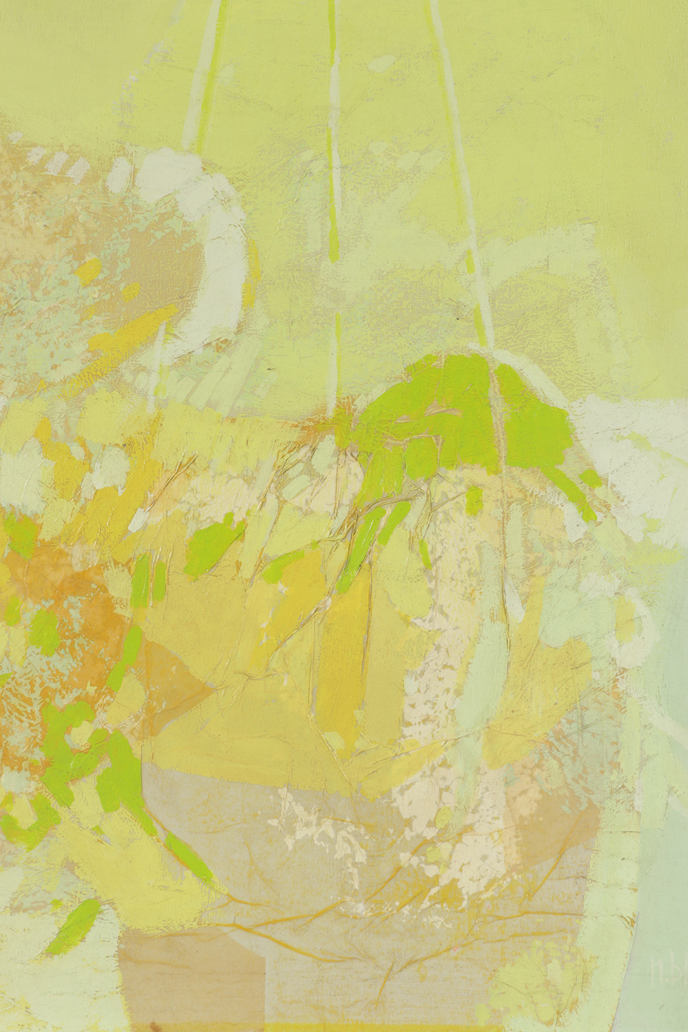 Nanci Blair Closson Acrylic on Canvas of Abstract Scene