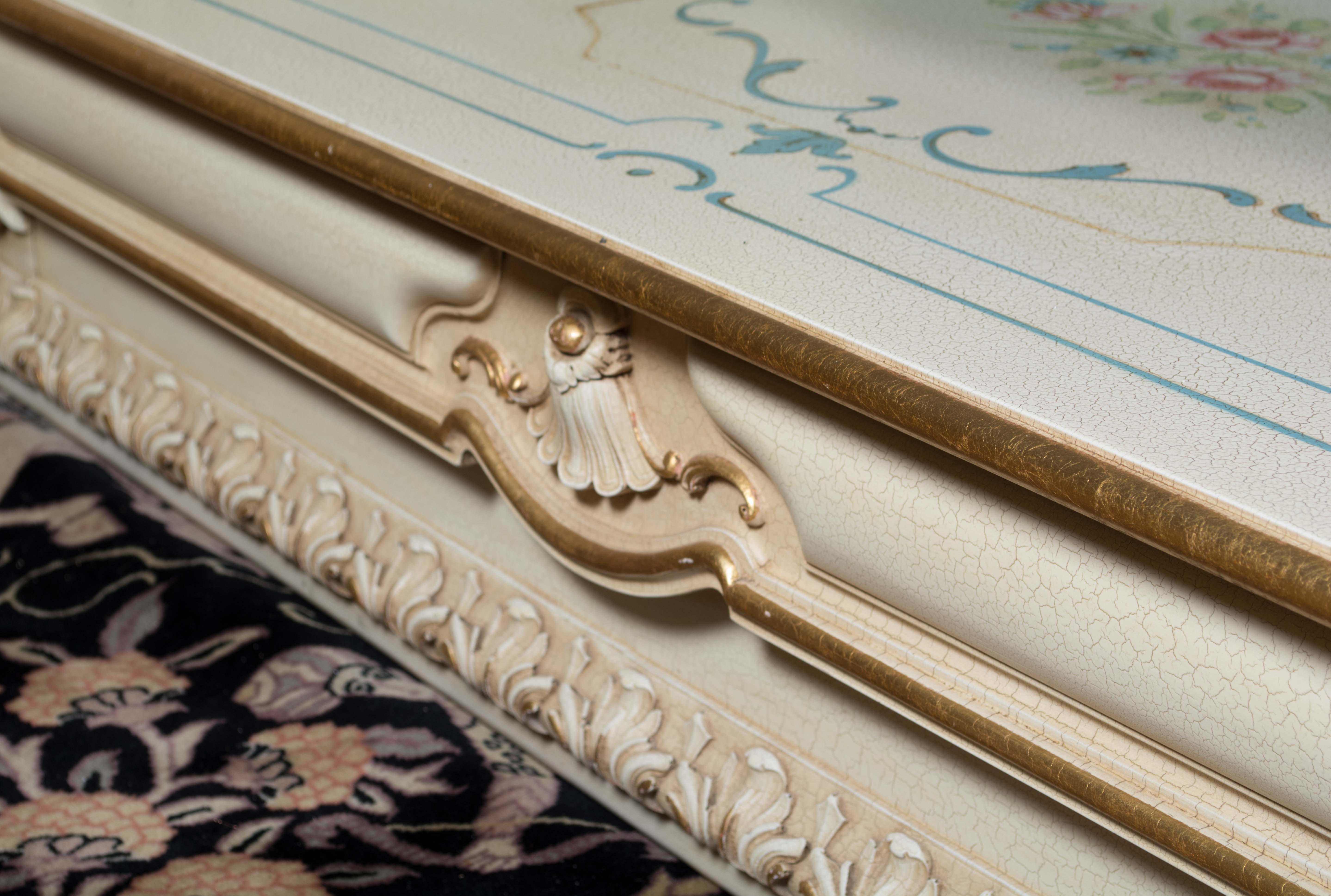 Rococo Style Hand-Painted Coffee Table