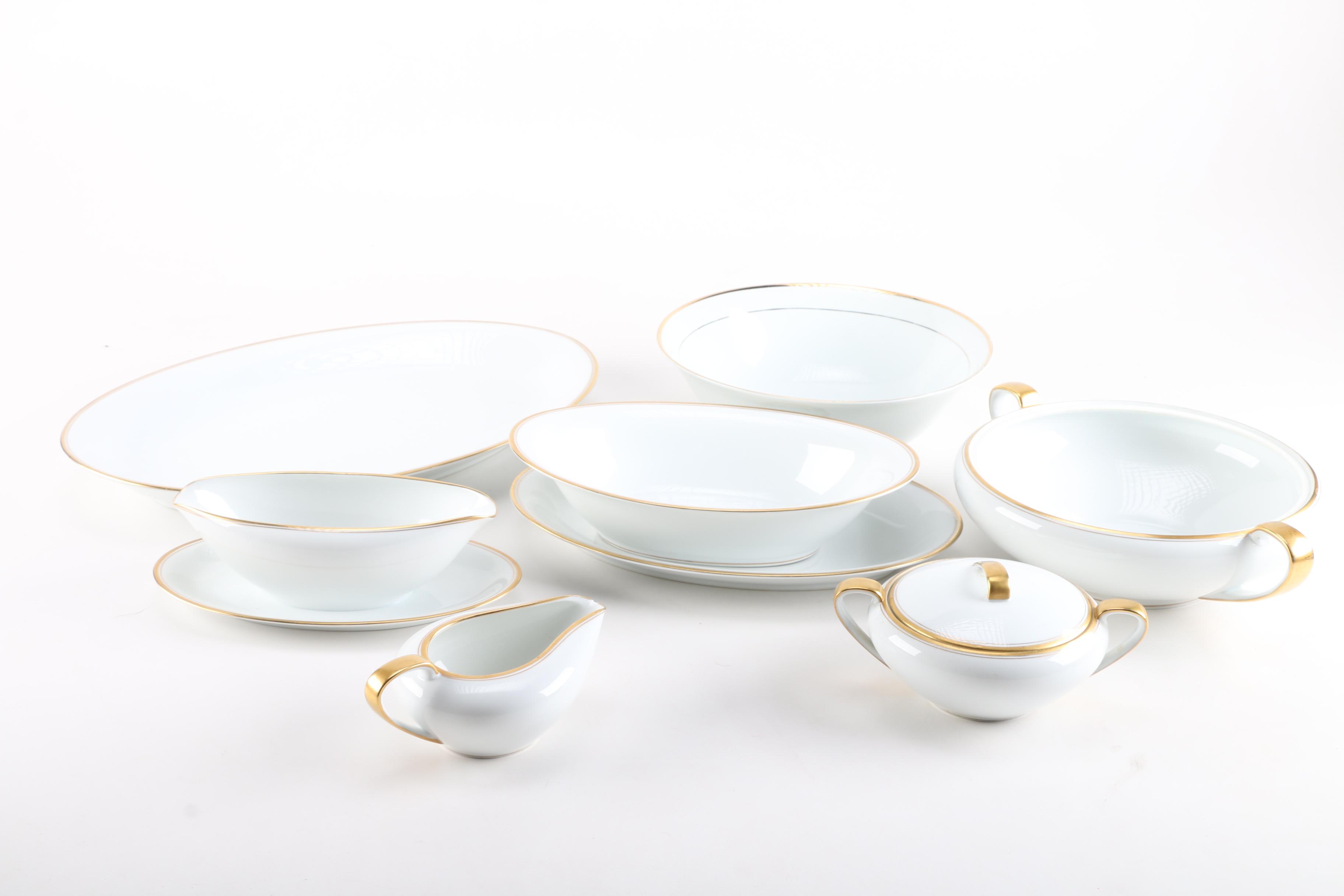 White and Gold Noritake China Set