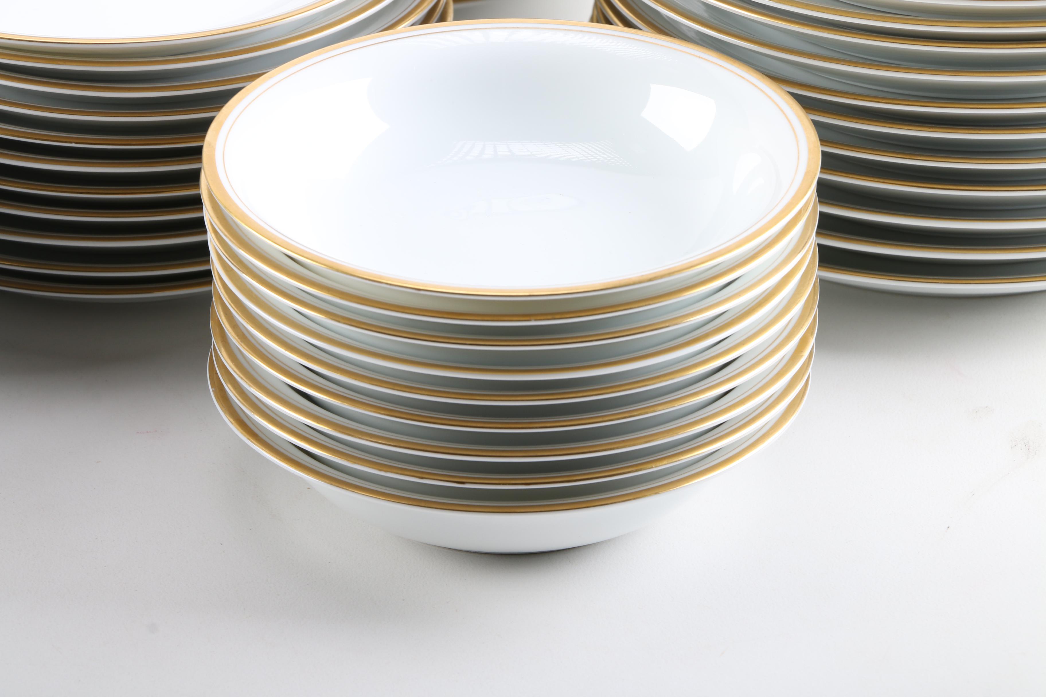 White and Gold Noritake China Set