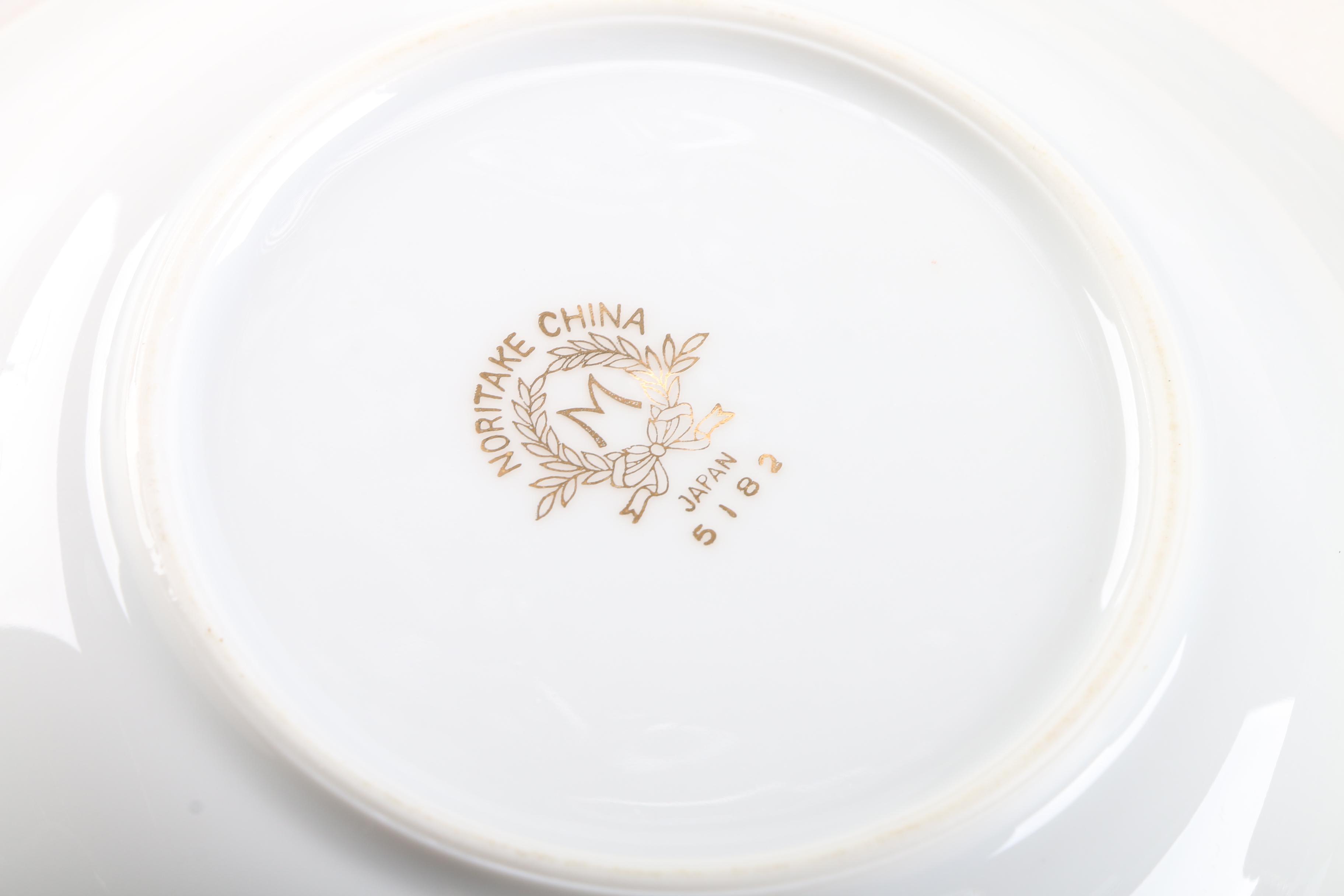 White and Gold Noritake China Set