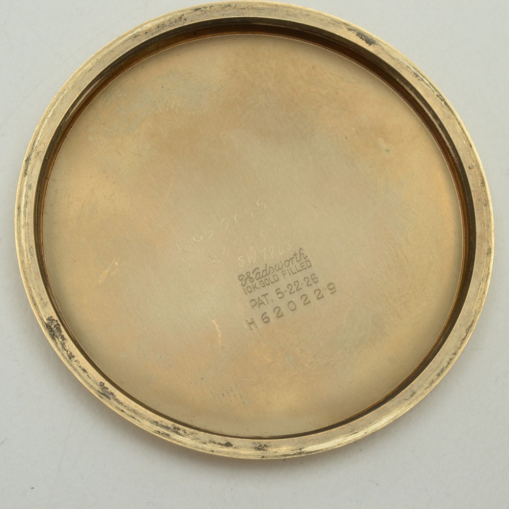 Vintage Hamilton 10K Gold Filled Open Face Pocket Watch