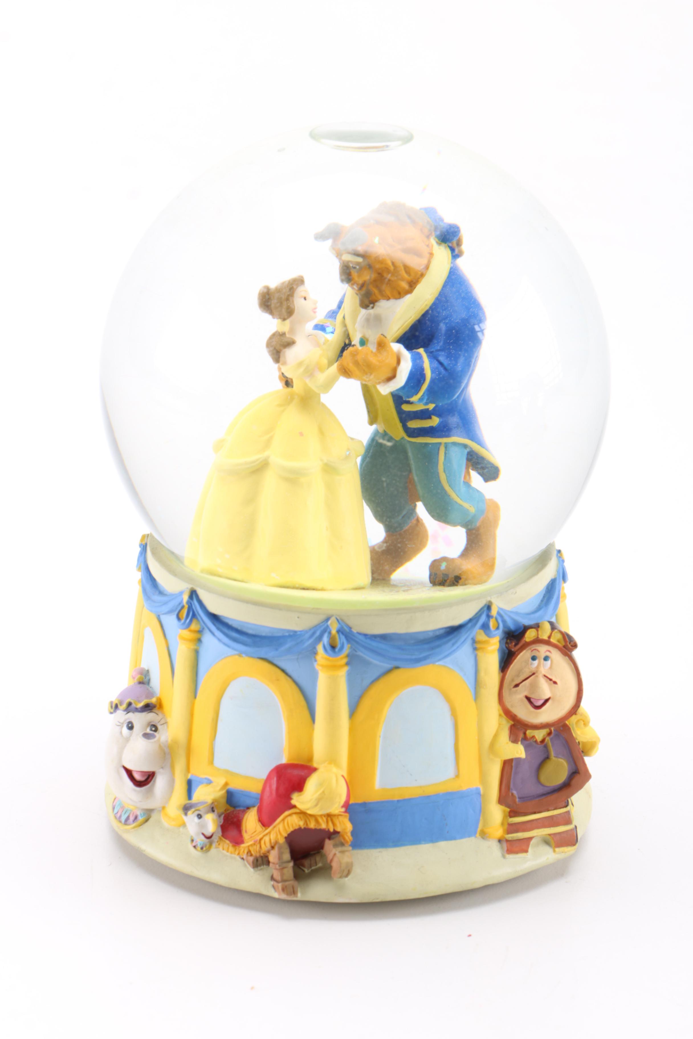 Disney Snow Globes and Statue