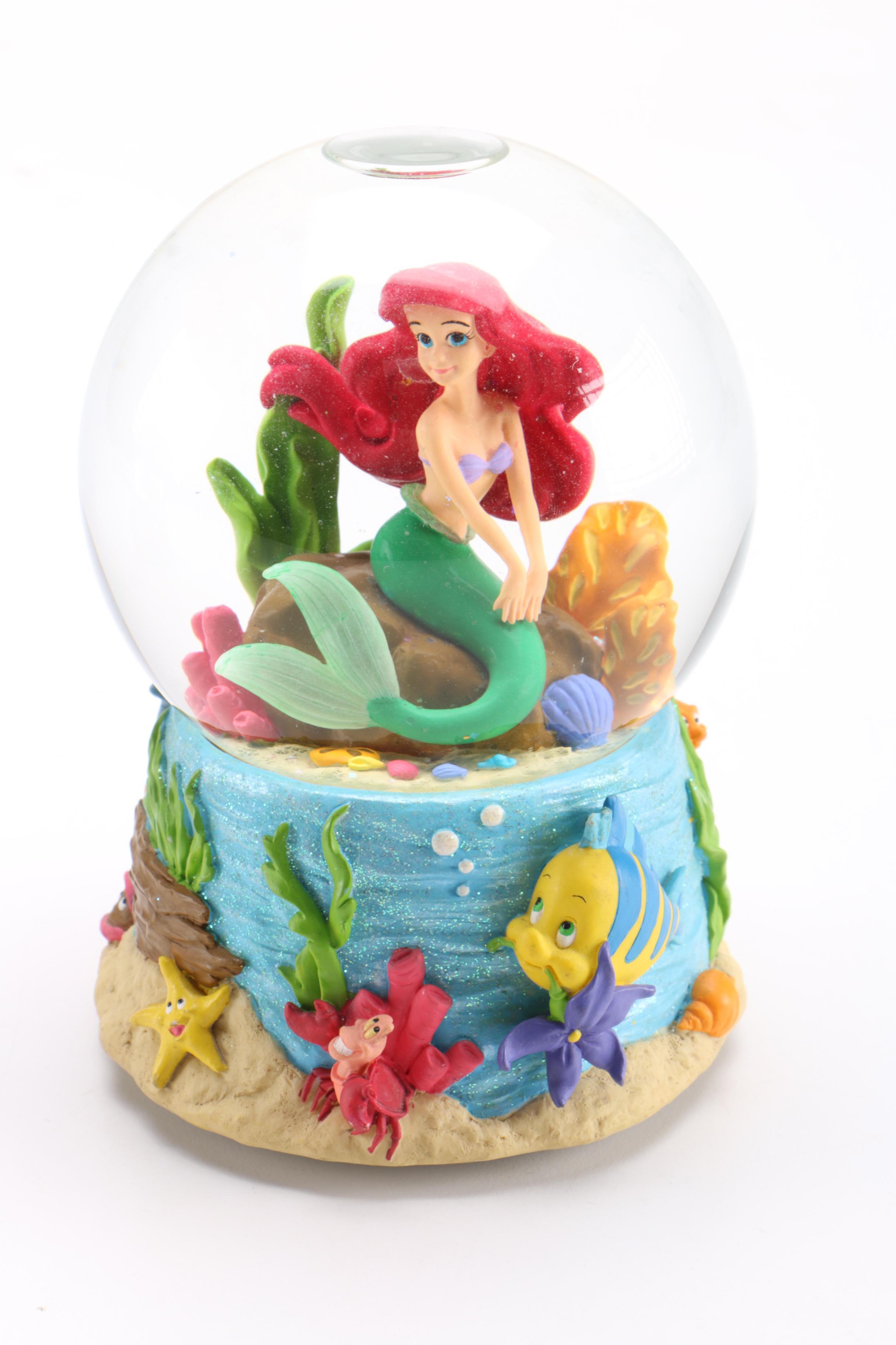 Disney Snow Globes and Statue