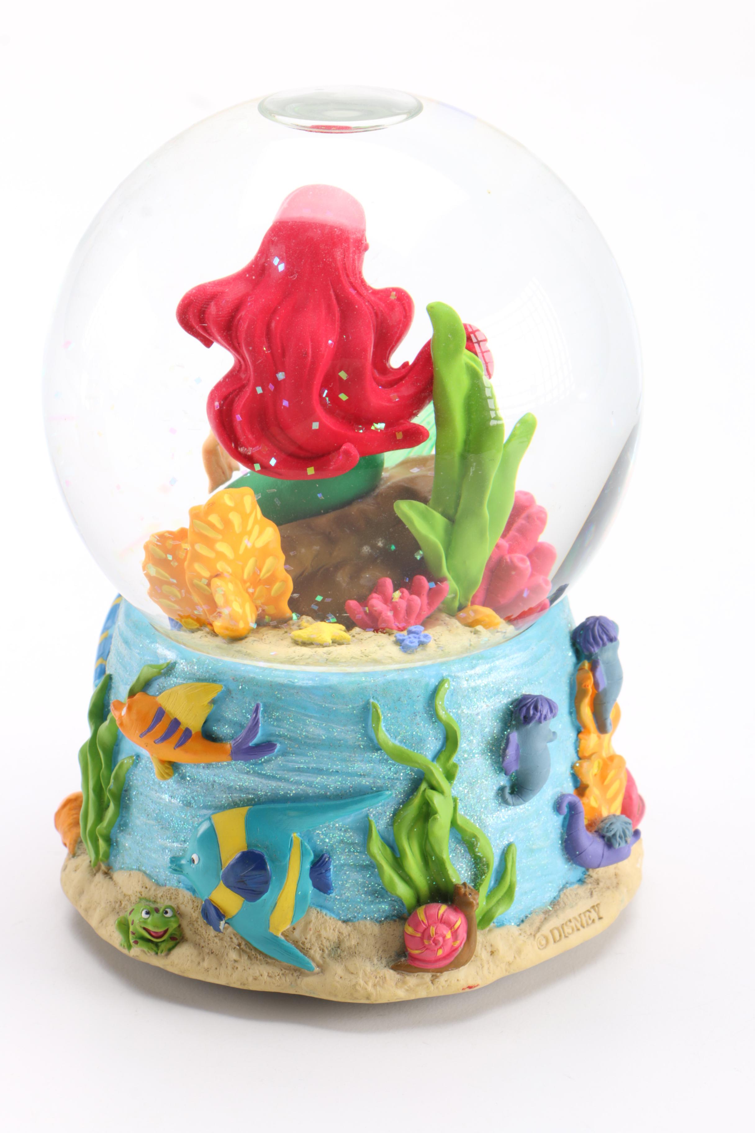 Disney Snow Globes and Statue