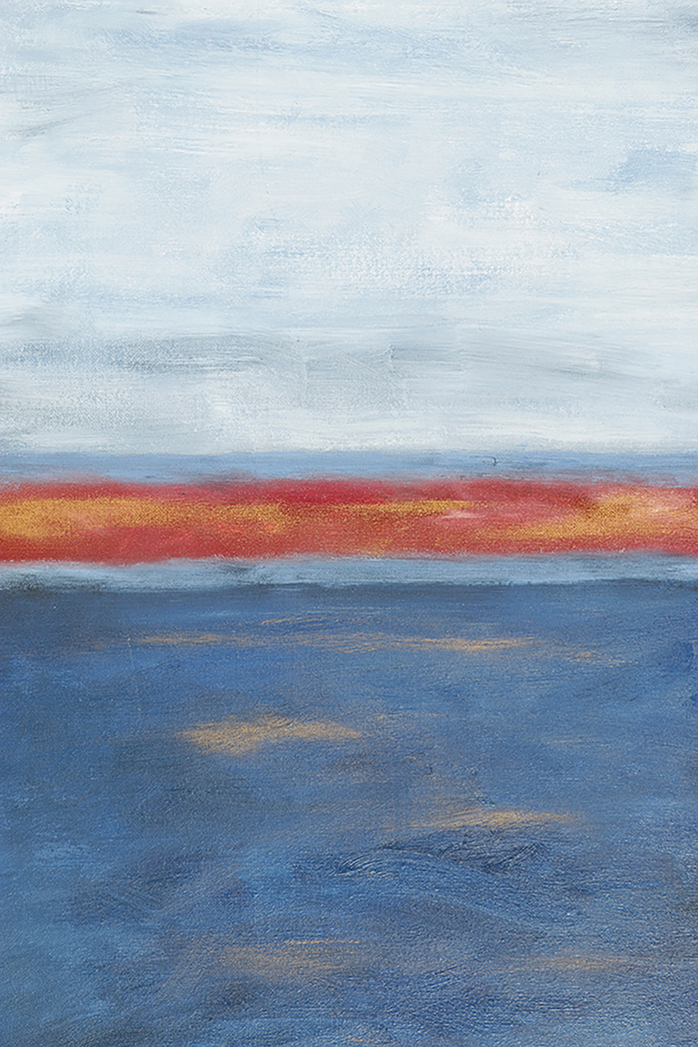 Oil Painting on Canvas of Abstract Color Field