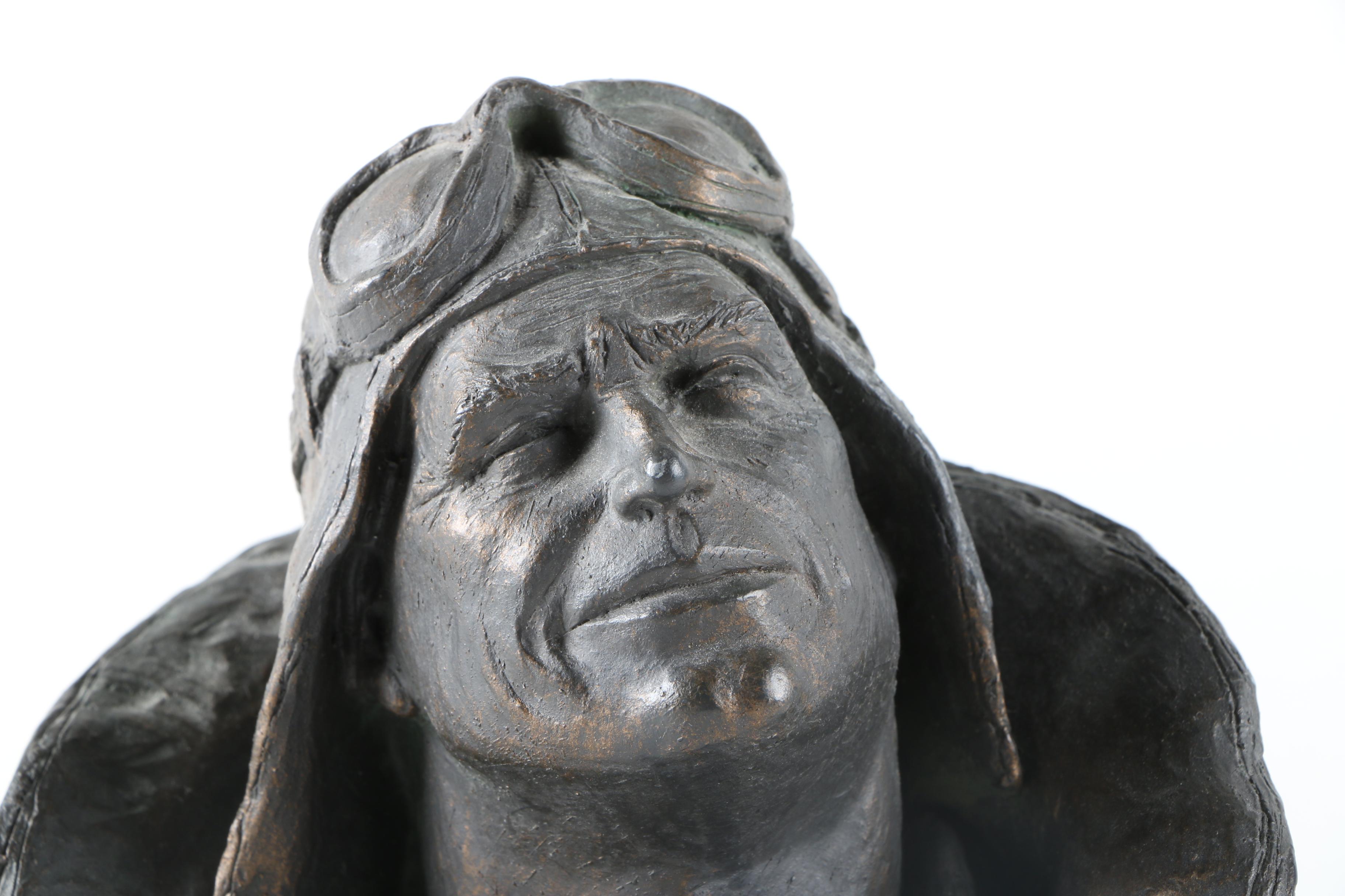 Charles Lindbergh Bust by Michael Garman