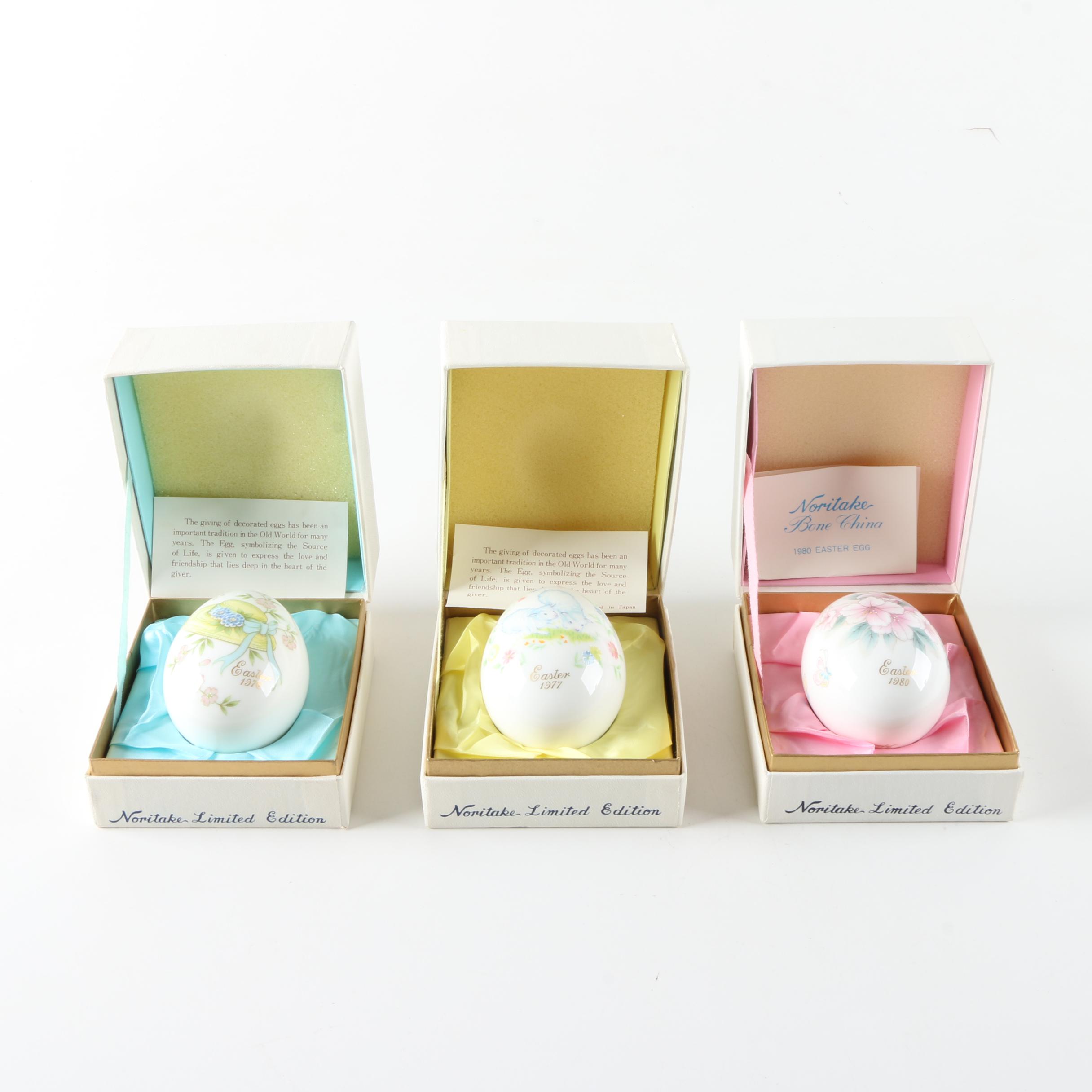 Limited Edition Noritake Porcelain Eggs