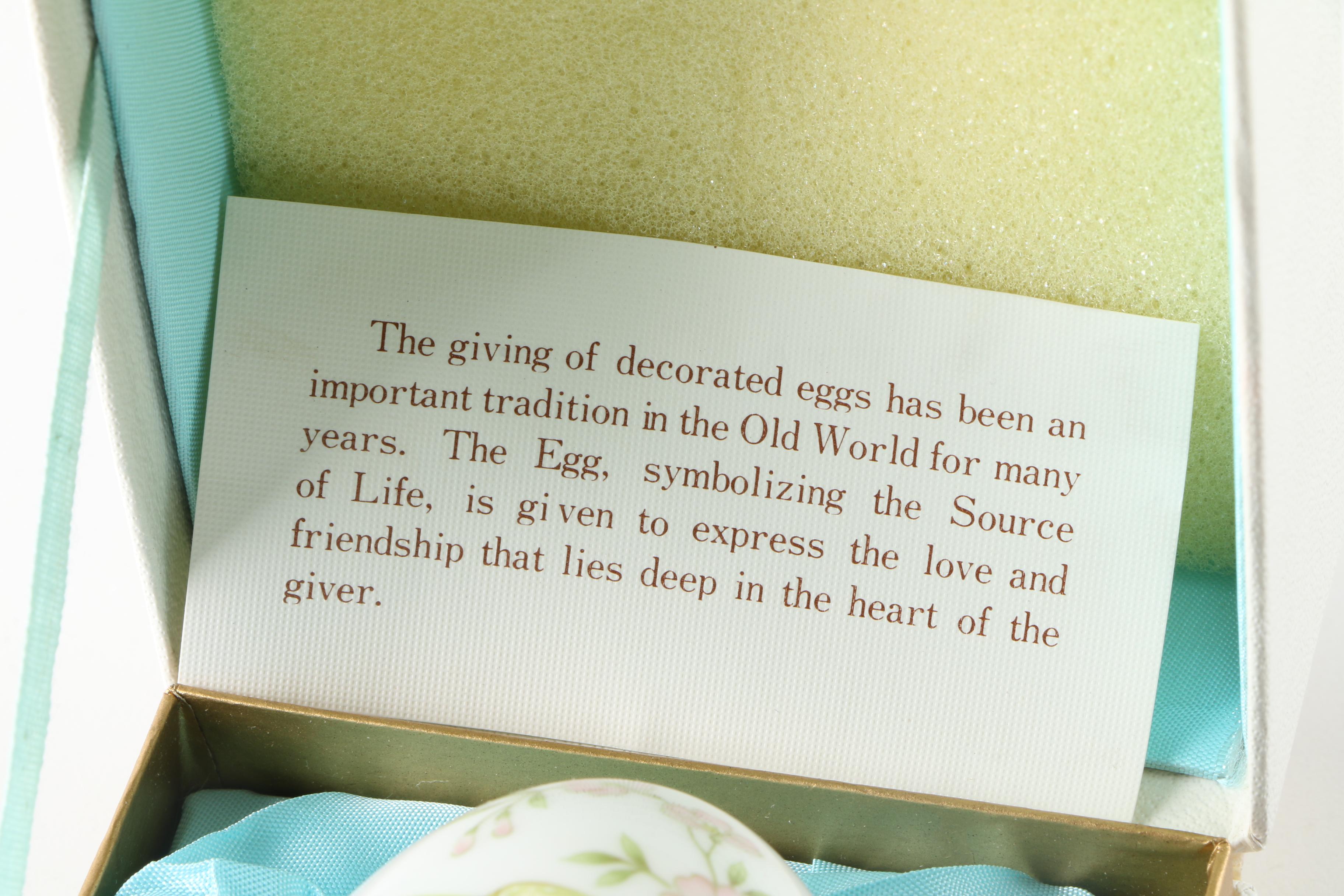 Limited Edition Noritake Porcelain Eggs