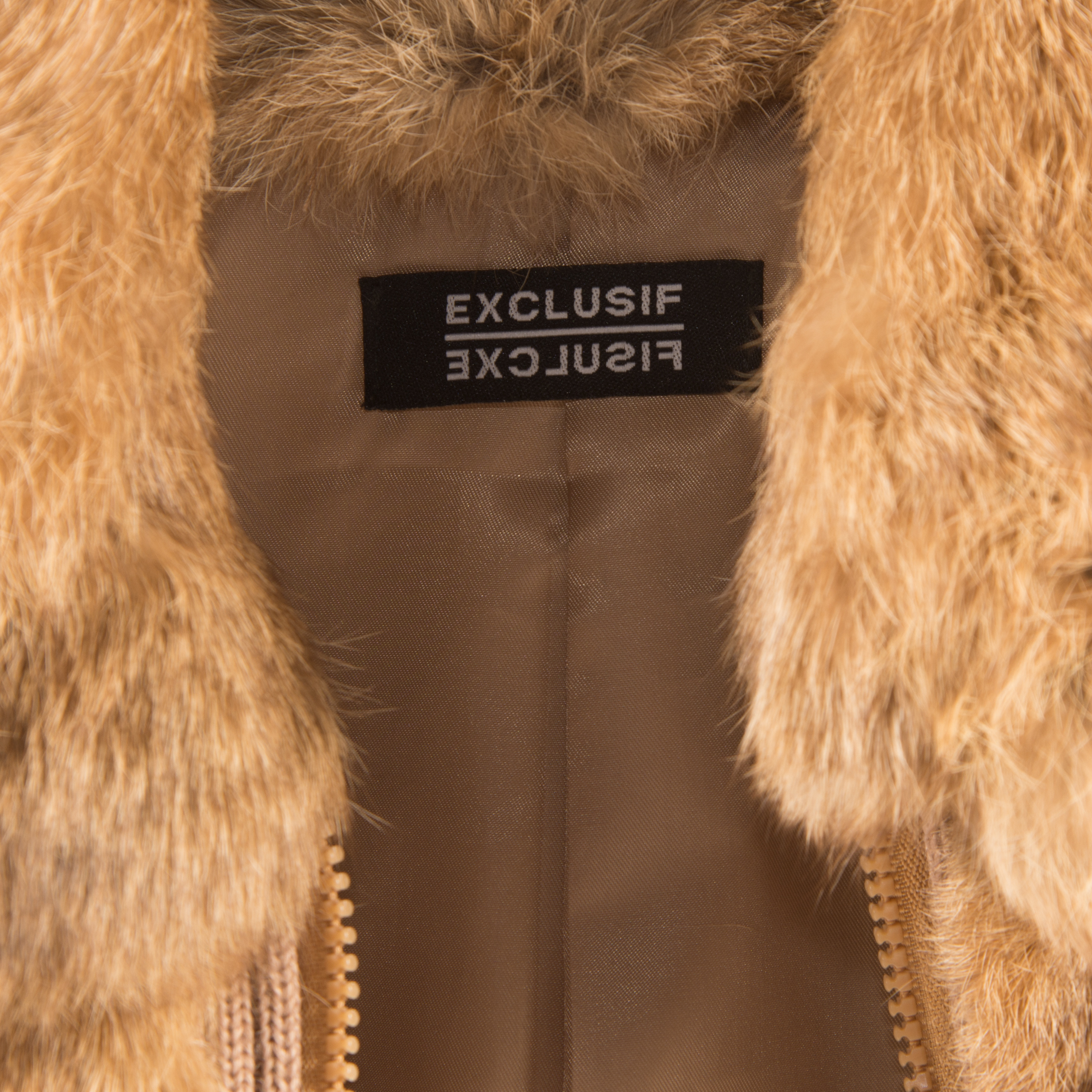 Exclusif Rabbit Fur Bomber Jacket