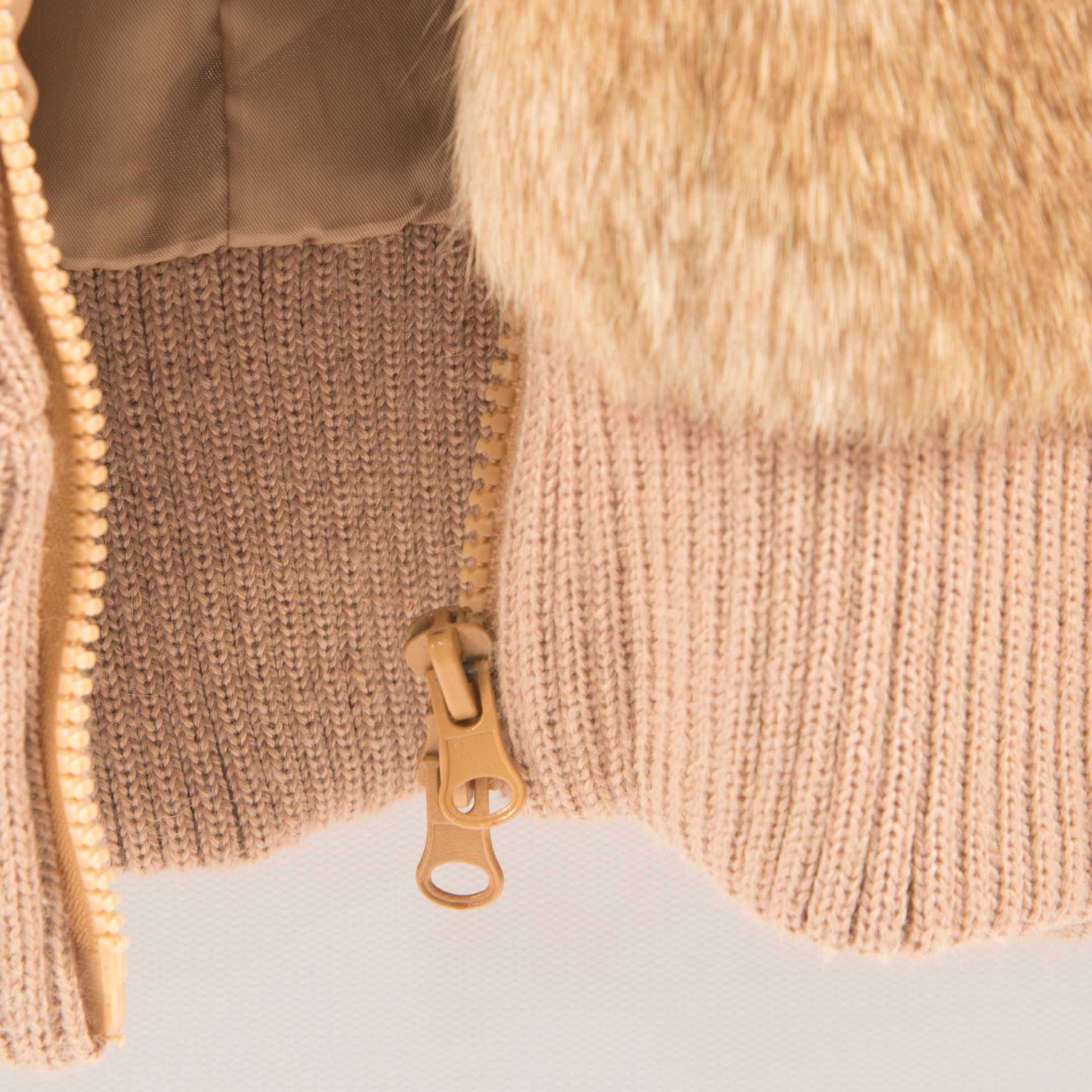 Exclusif Rabbit Fur Bomber Jacket