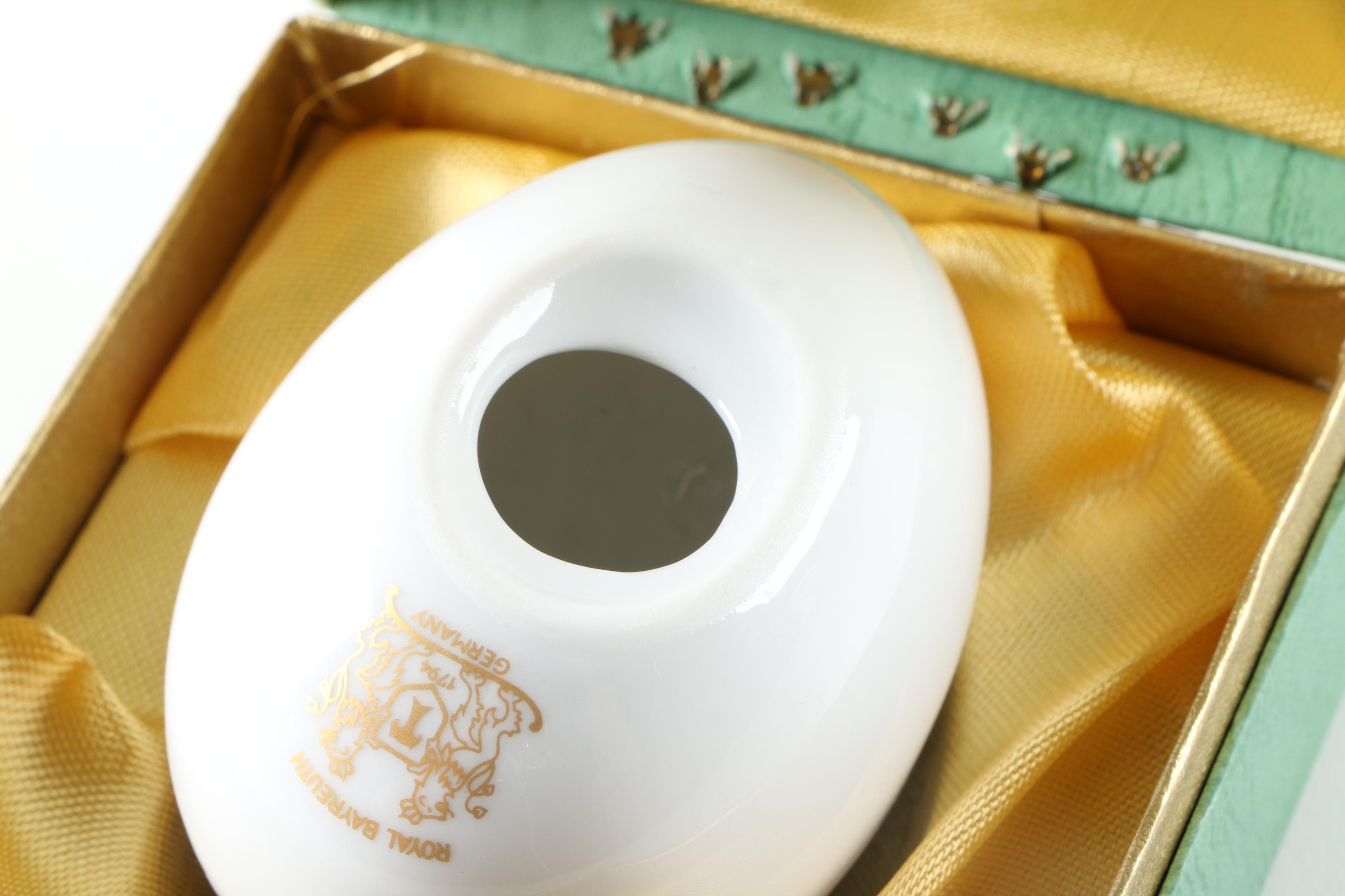 1974 Royal Bayreuth Porcelain Easter Egg