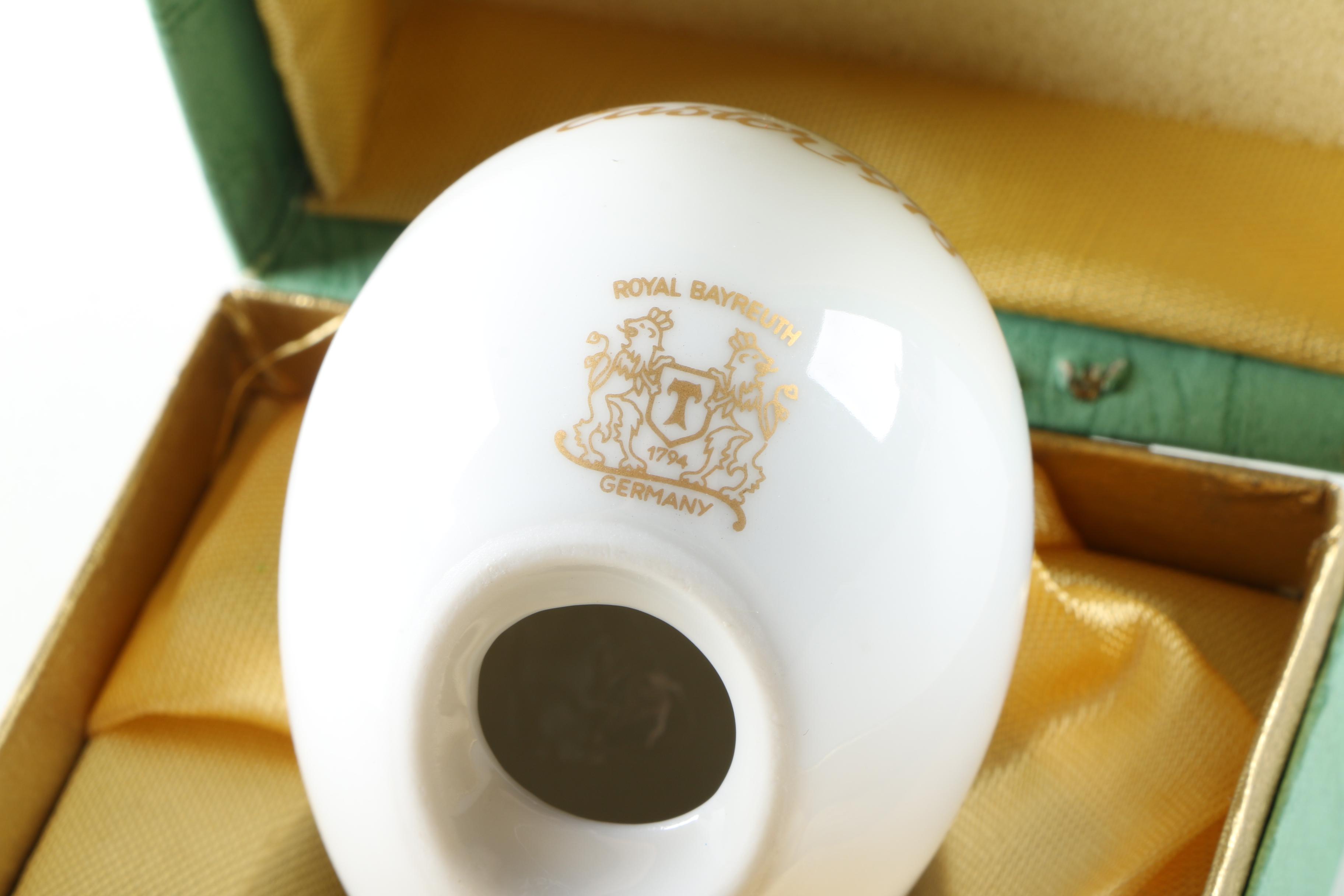 1974 Royal Bayreuth Porcelain Easter Egg