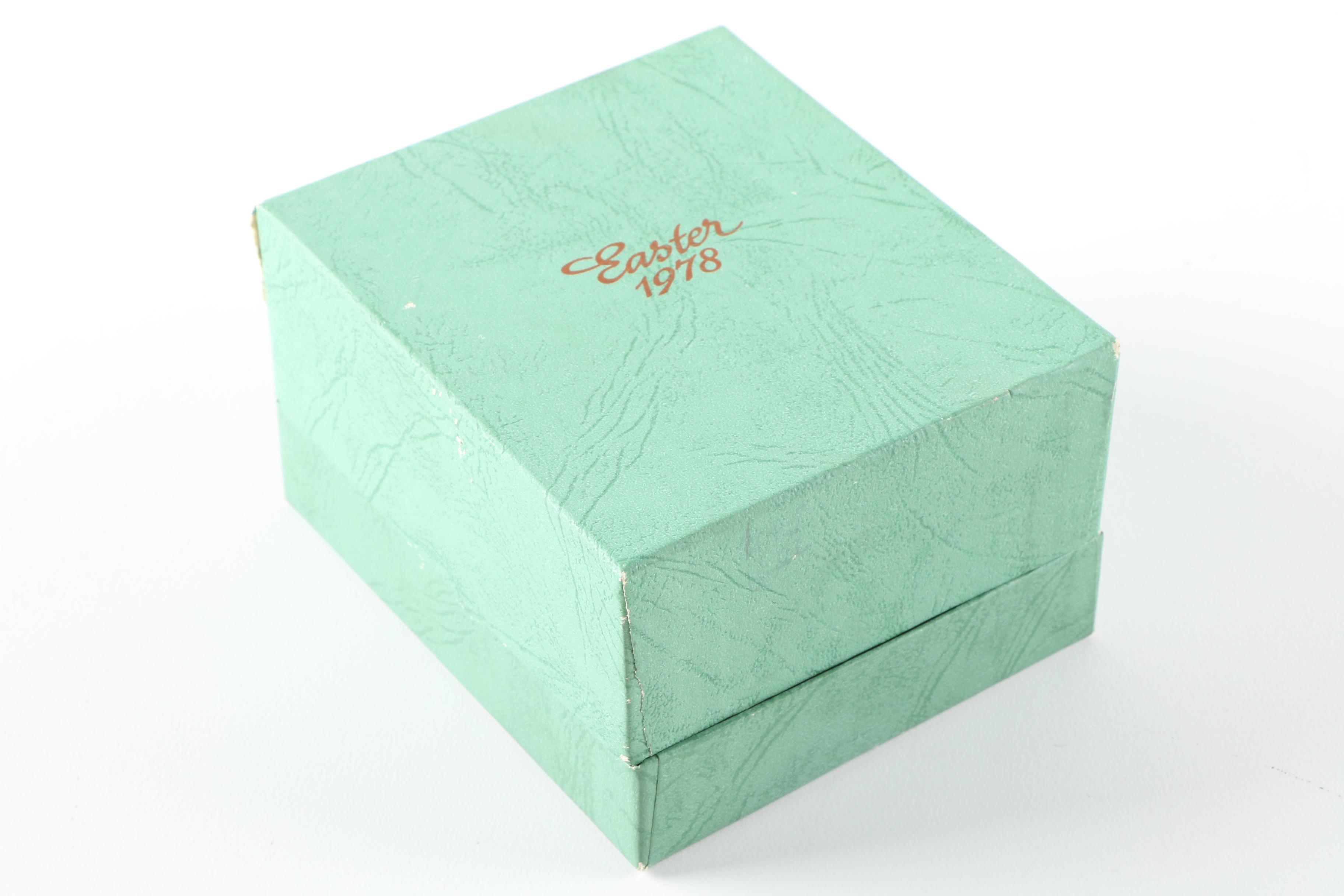 1974 Royal Bayreuth Porcelain Easter Egg