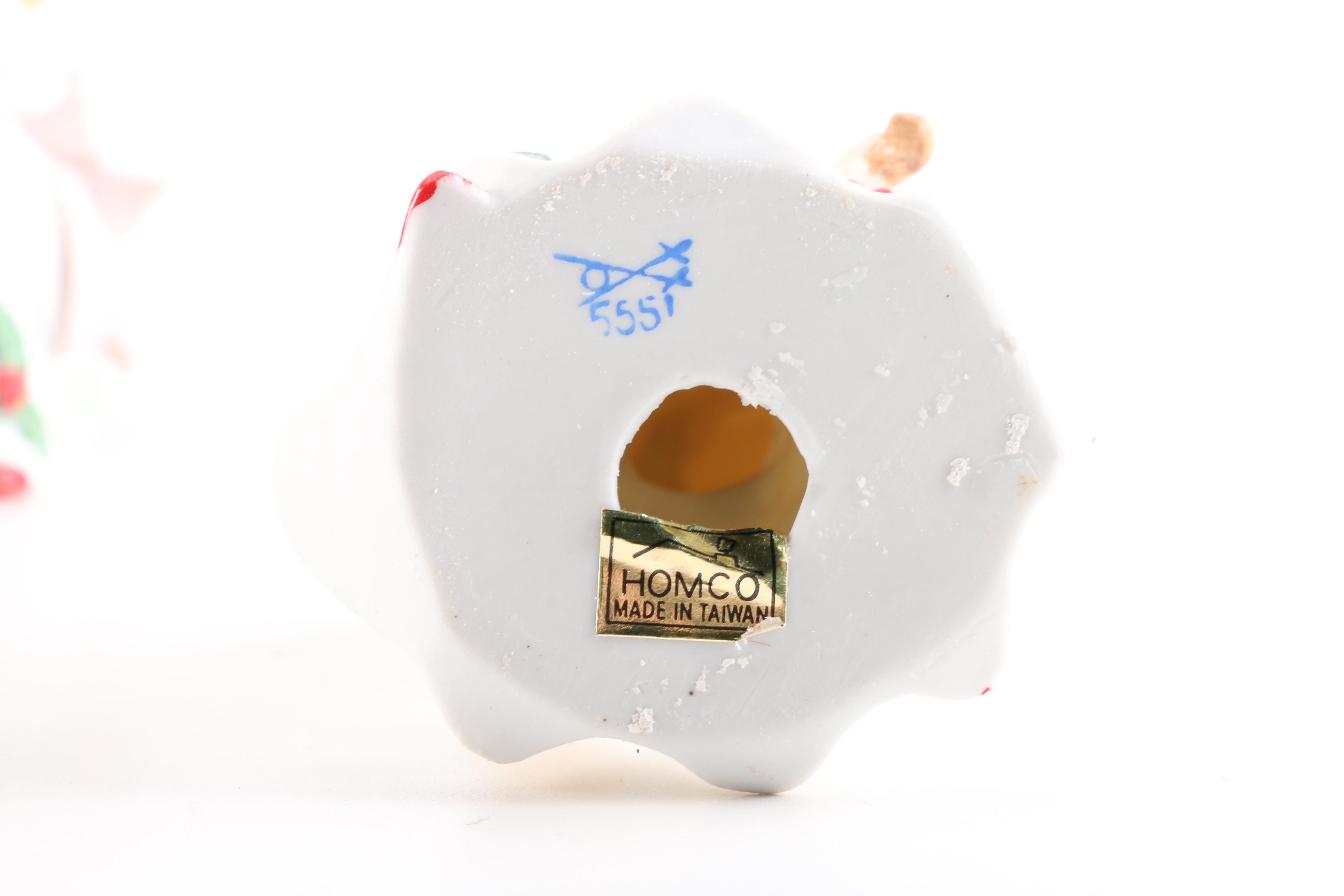 Homco Musician Angel Porcelain Figurines