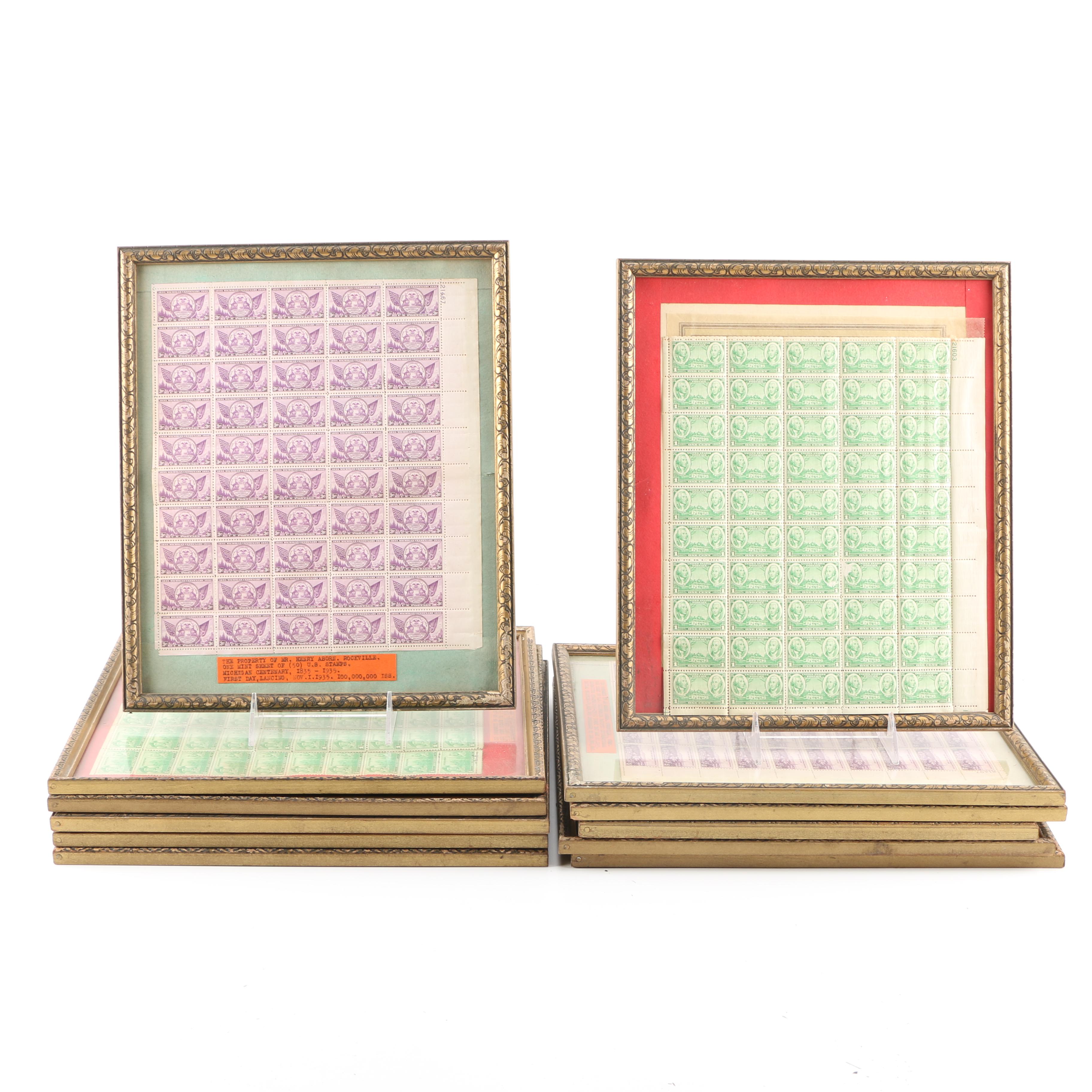 Framed Philately Collection