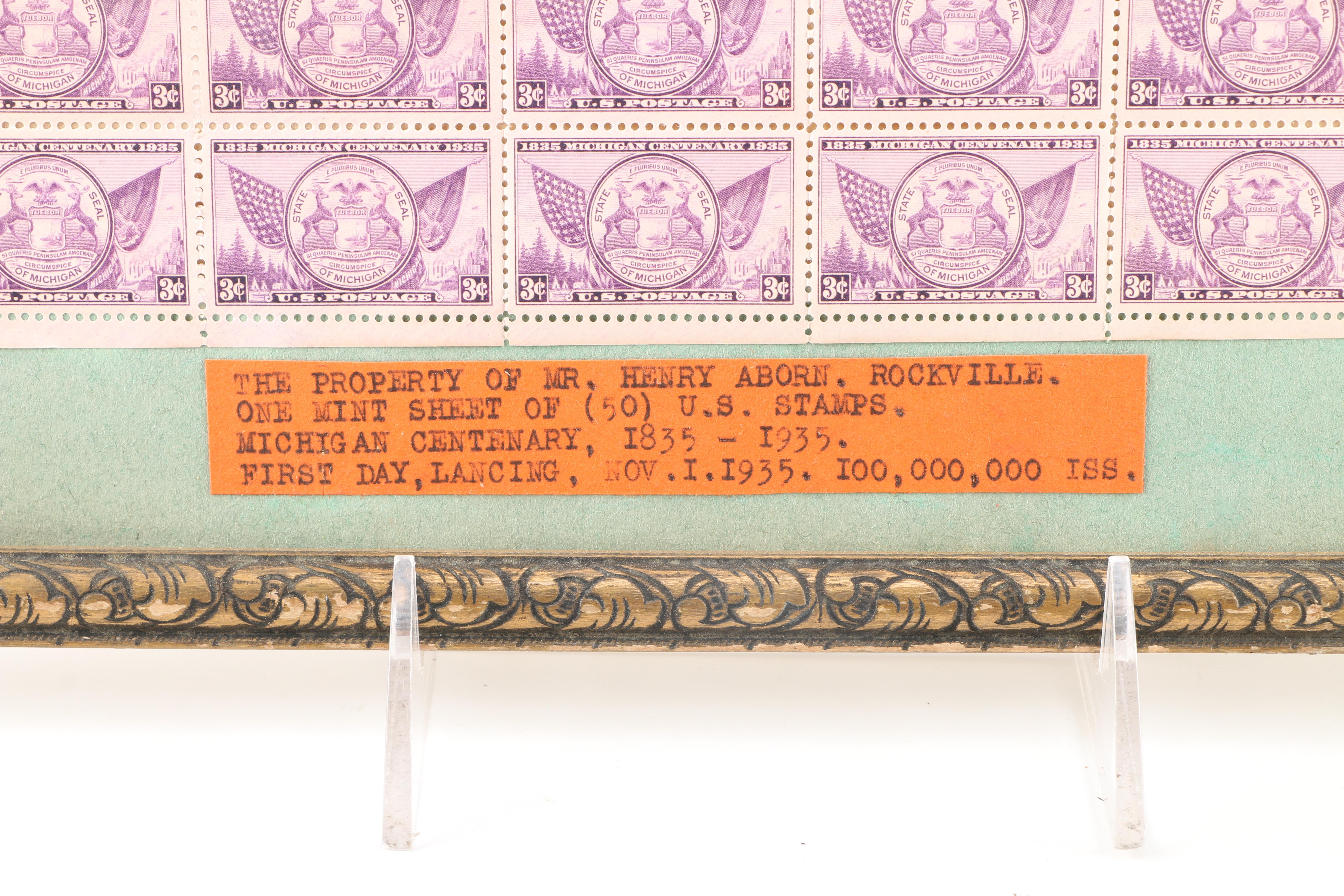 Framed Philately Collection