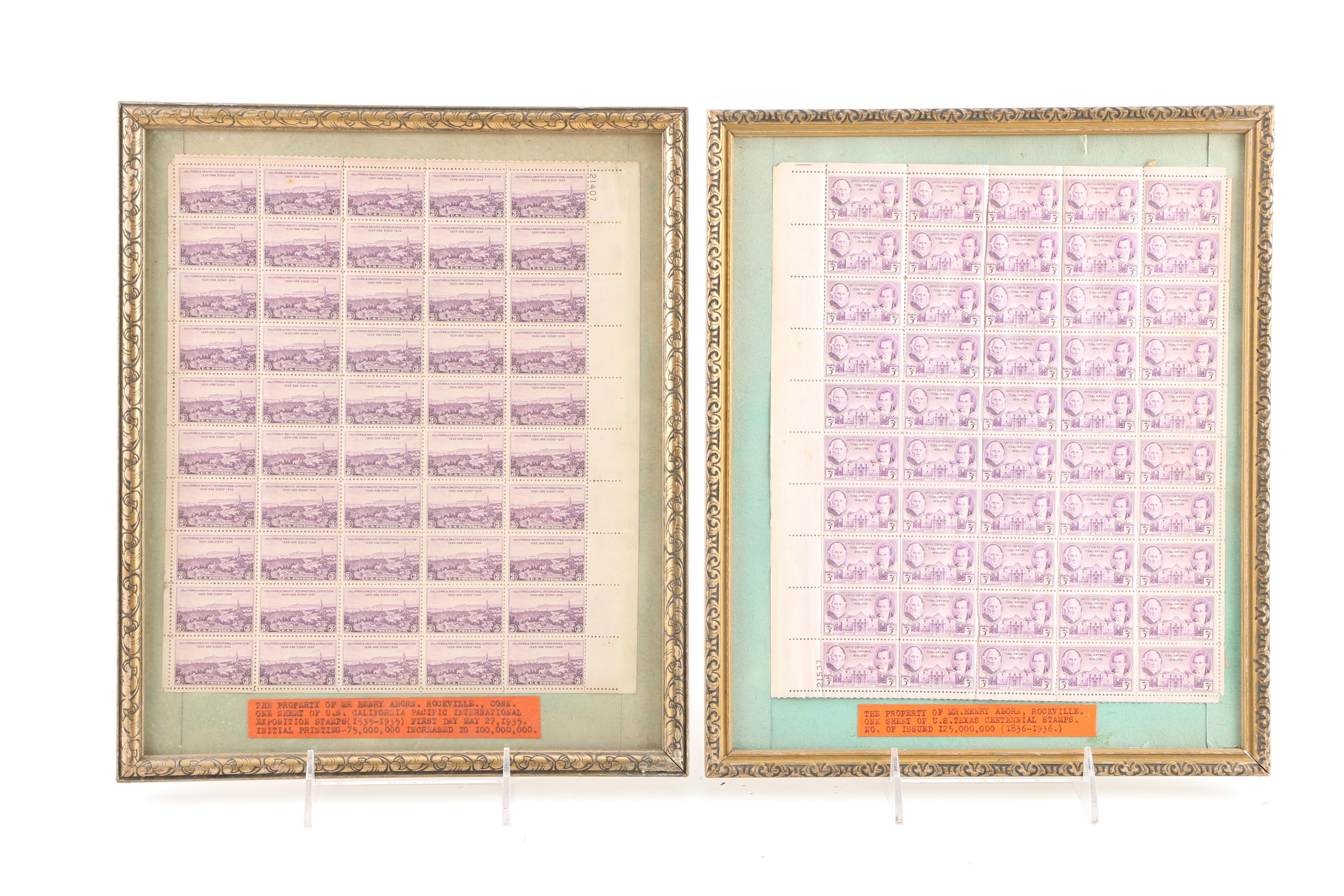 Framed Philately Collection
