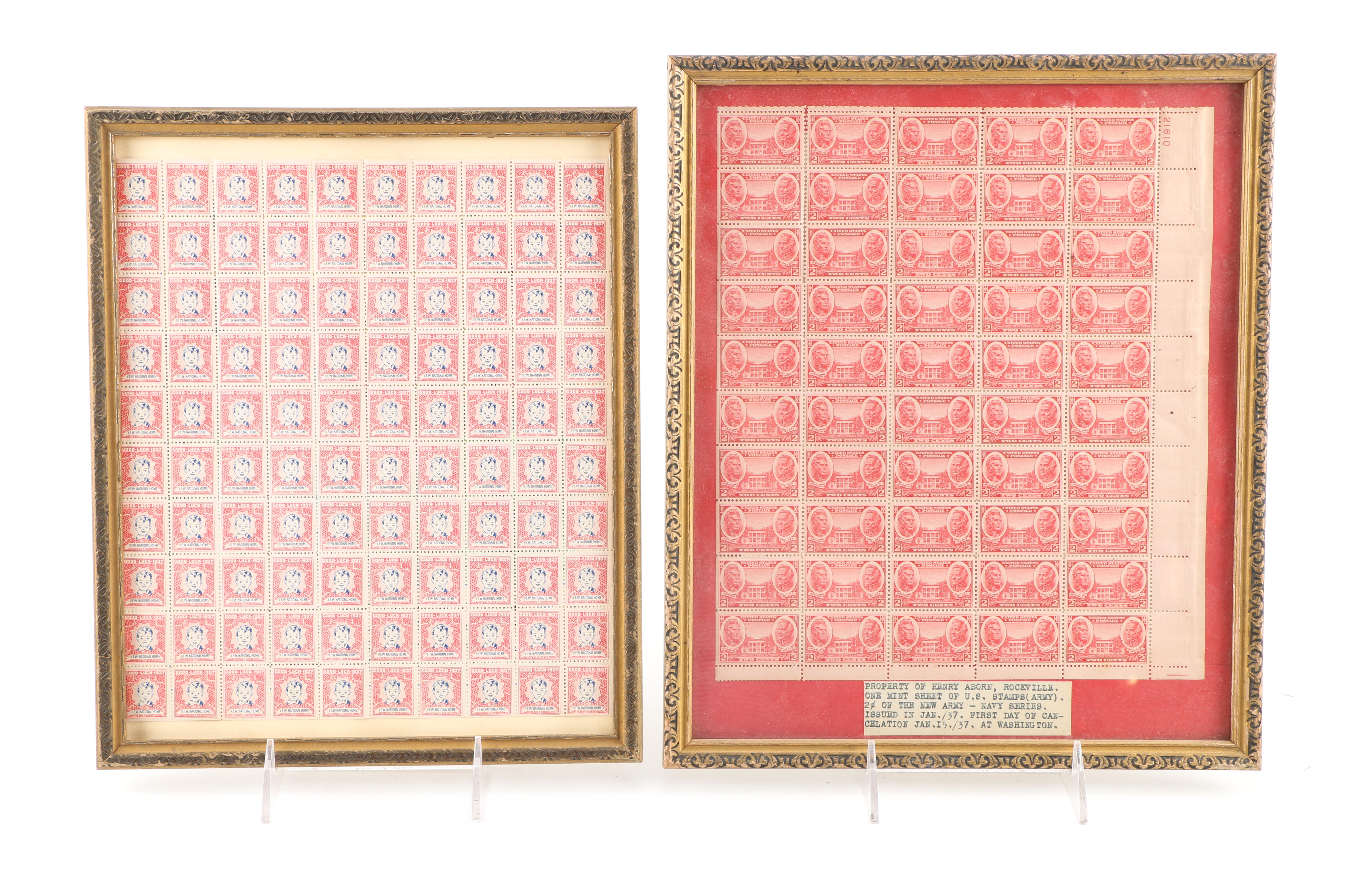 Framed Philately Collection