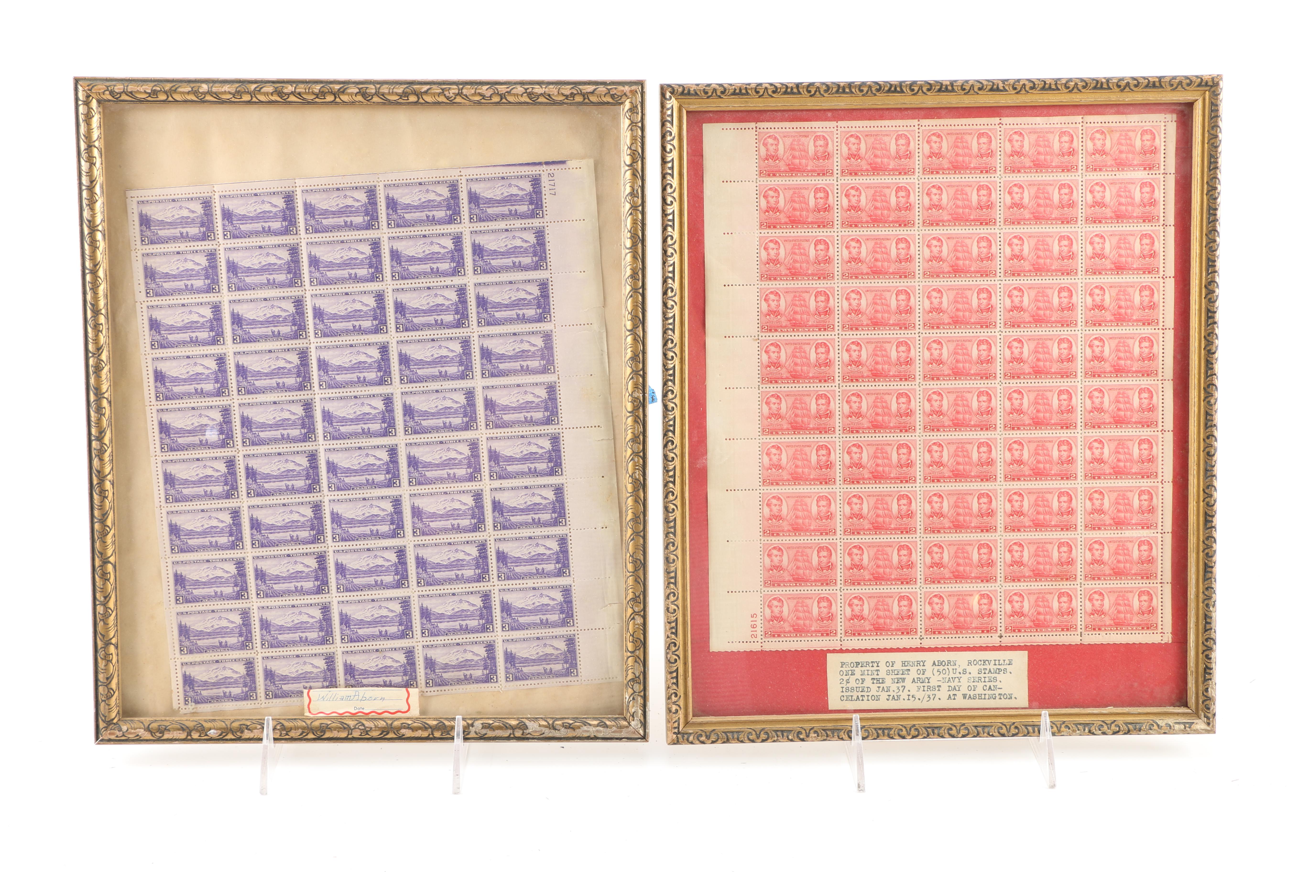 Framed Philately Collection