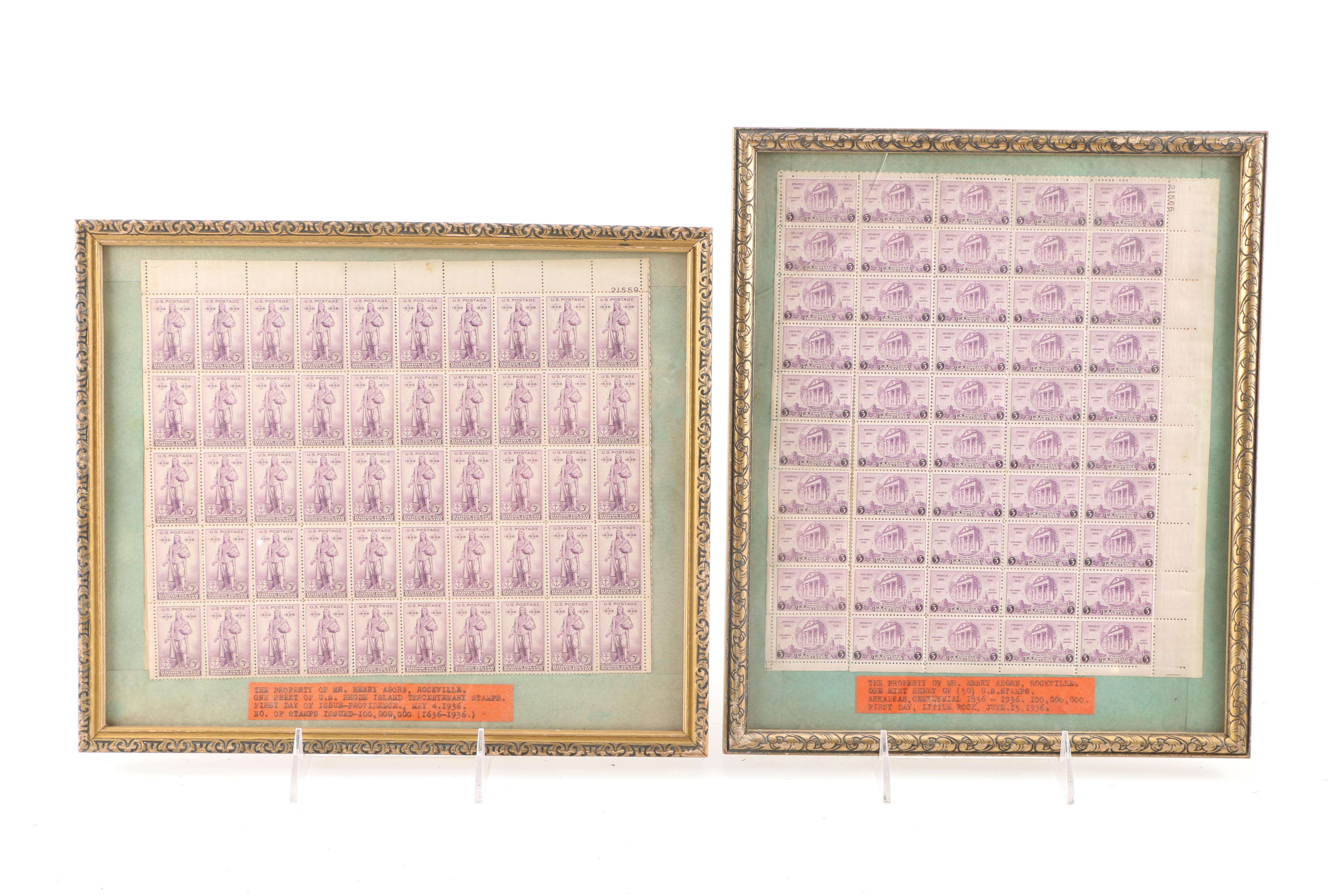 Framed Philately Collection