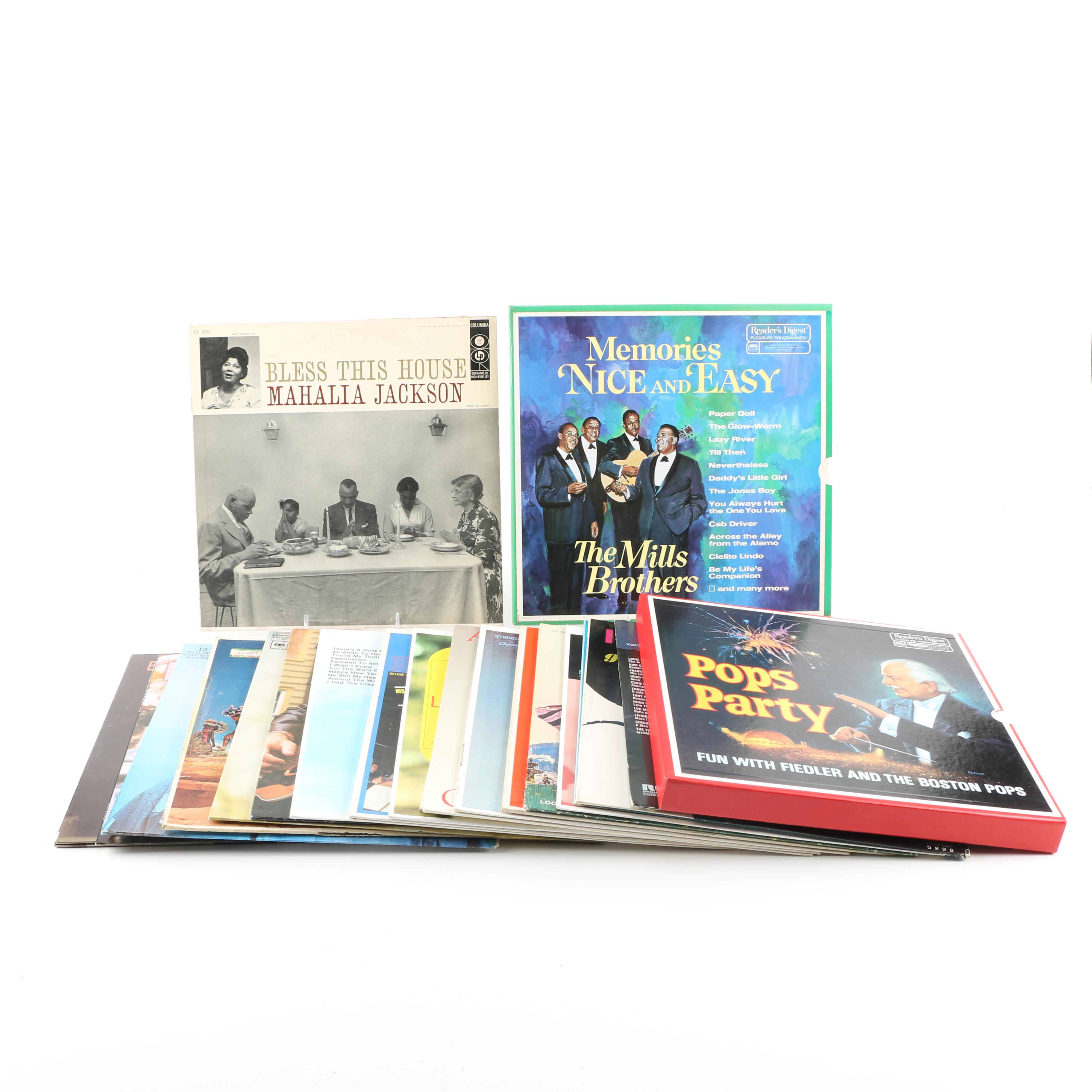 Nat King Cole, Boston Pops, John Denver, Other Easy Listening LPs