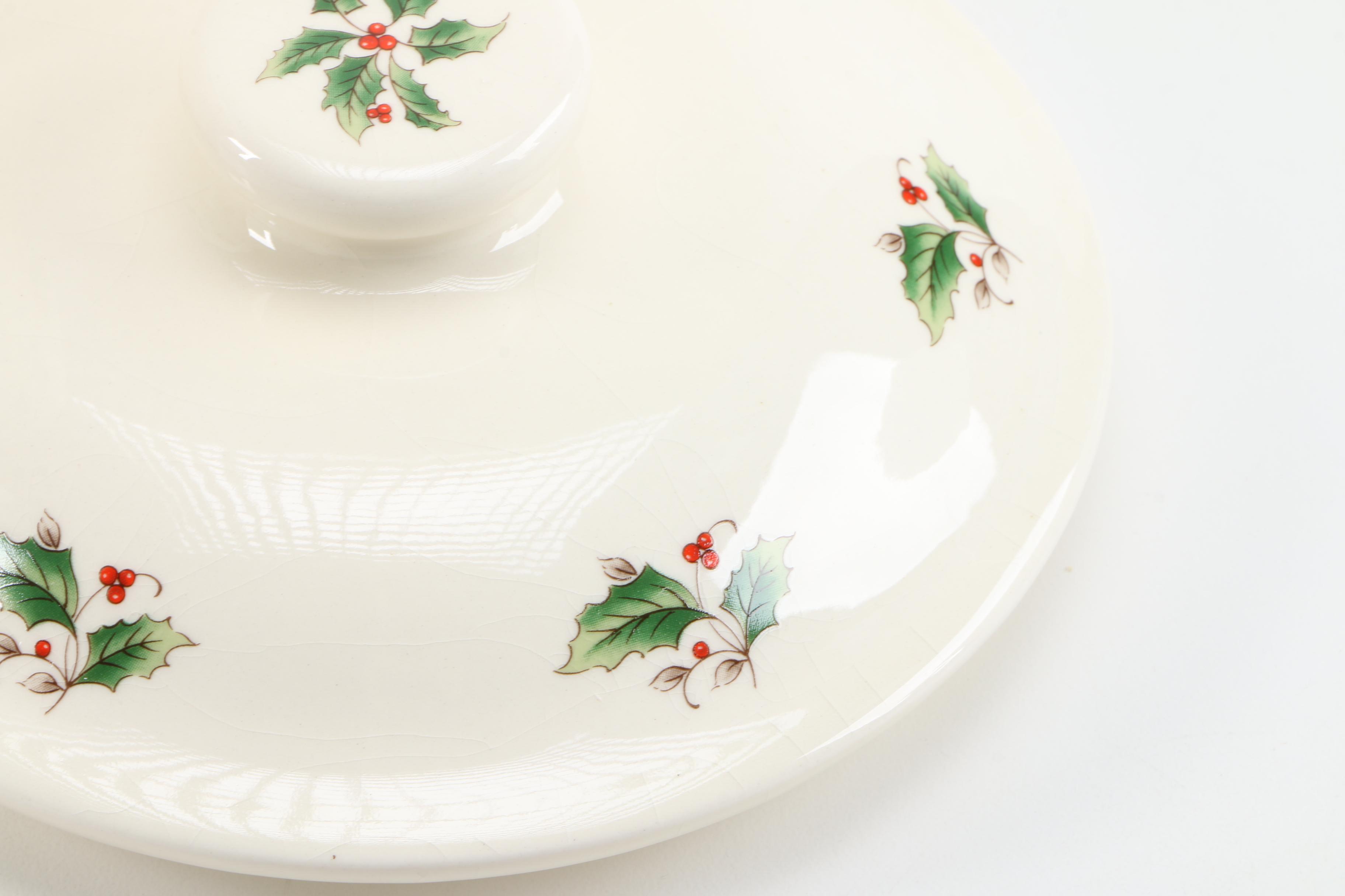 Earthenware Holly Berry Serving Assortment