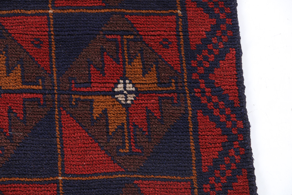 Hand-Knotted Baluch Area Rug