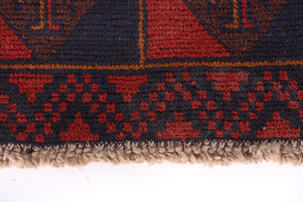Hand-Knotted Baluch Area Rug