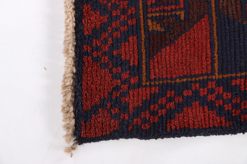 Hand-Knotted Baluch Area Rug