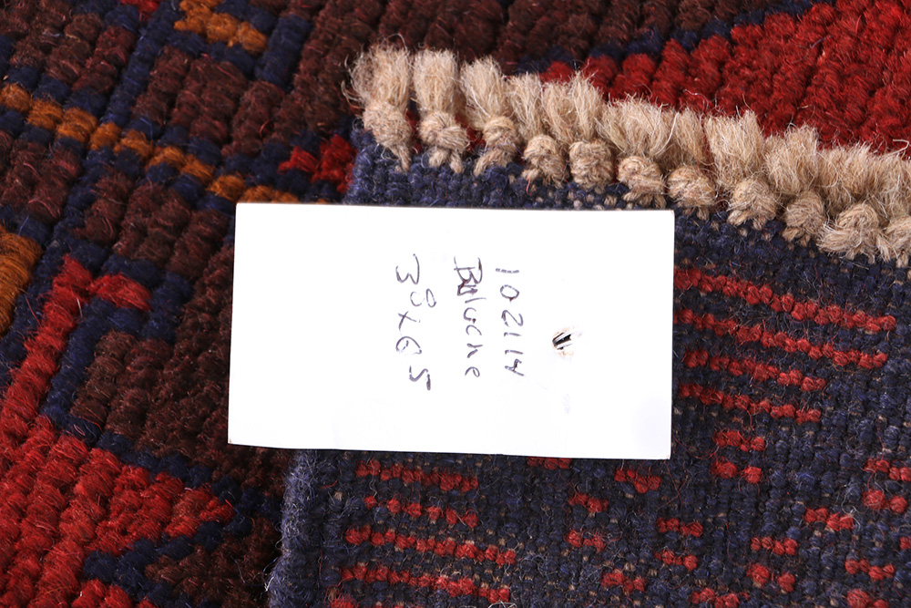 Hand-Knotted Baluch Area Rug