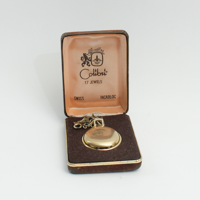 Vintage Colibri Hunting Case Pocket Watch