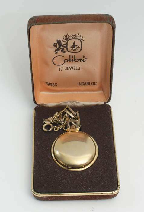 Vintage Colibri Hunting Case Pocket Watch