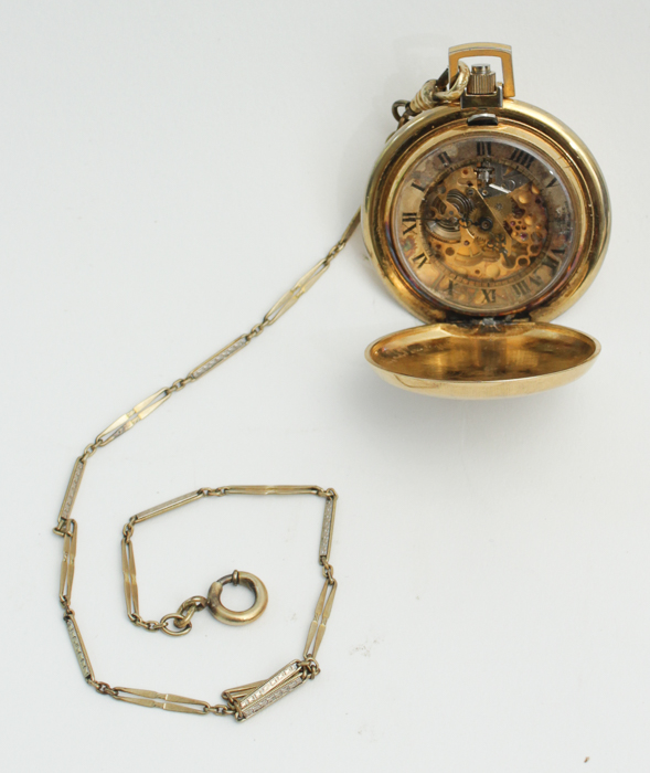 Vintage Colibri Hunting Case Pocket Watch