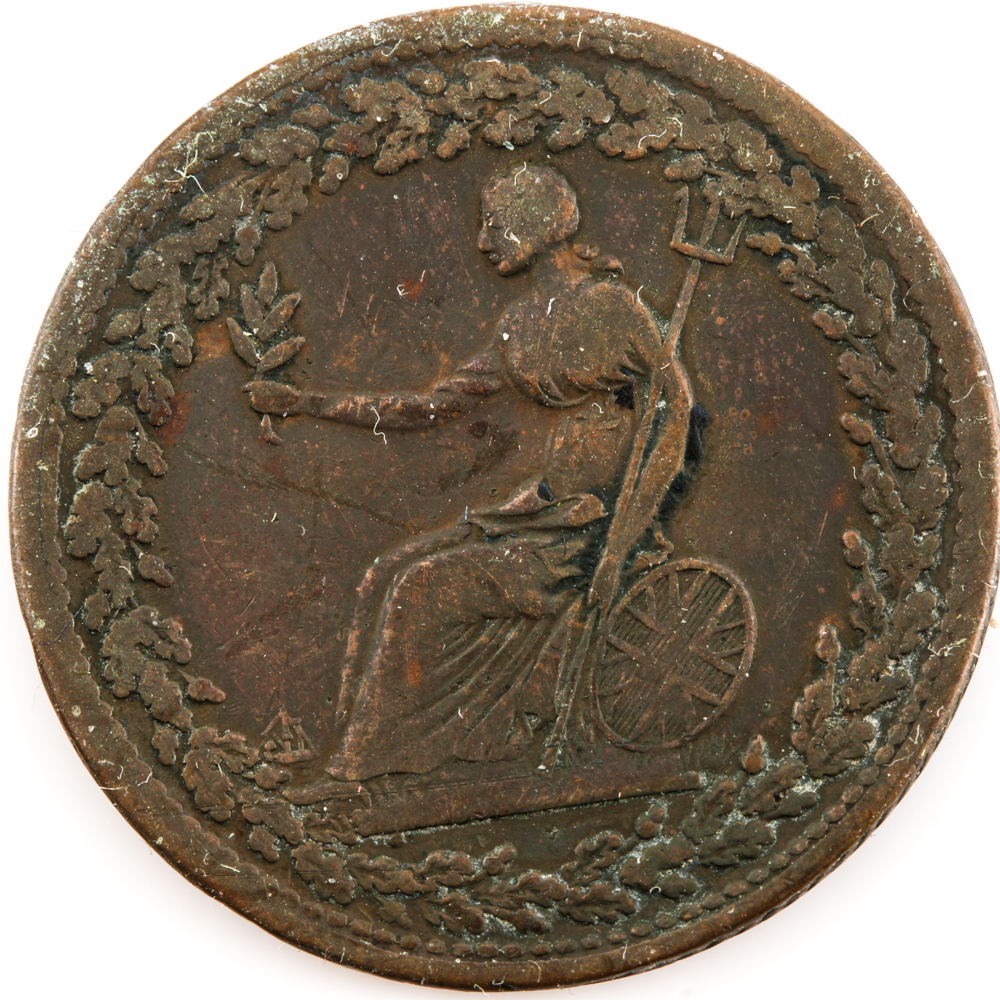 1814 Canadian Colonial Half Penny Token