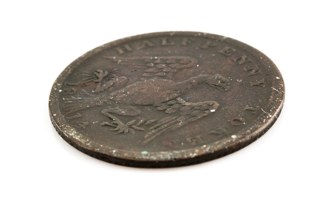 1814 Canadian Colonial Half Penny Token