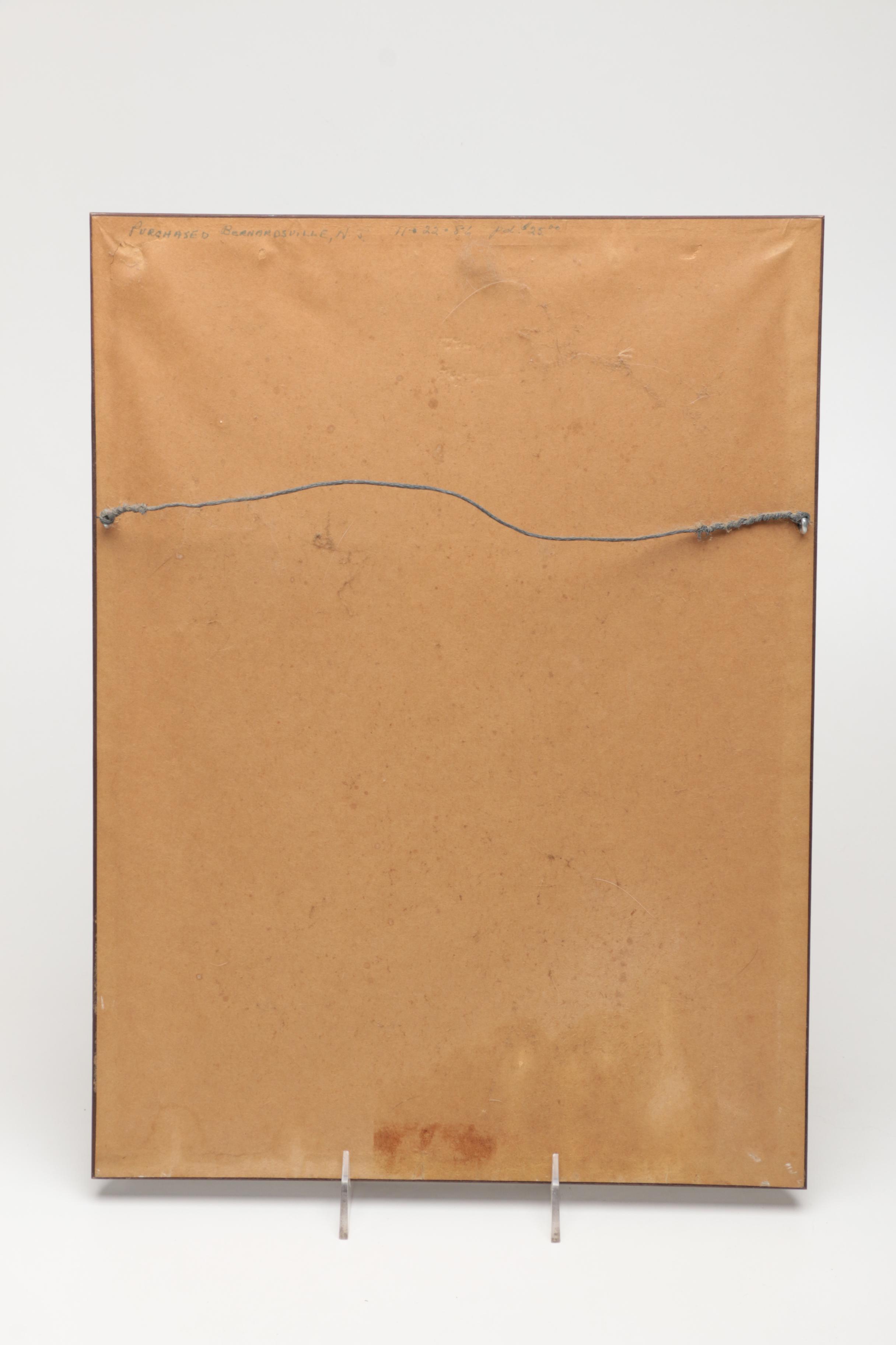 Vintage Framed Needlework Wall Decor