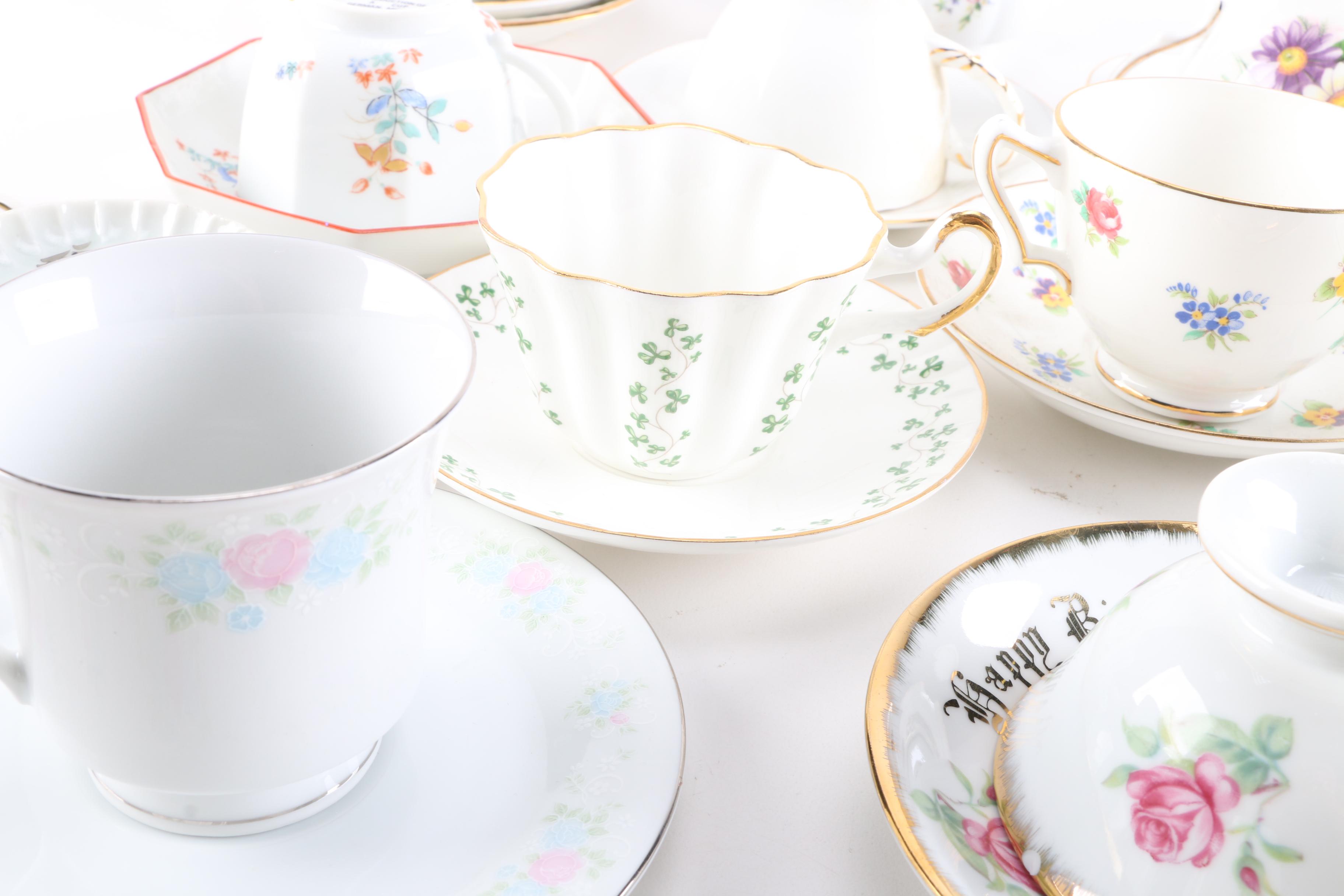 Assorted Teacups and Tea Set Pieces