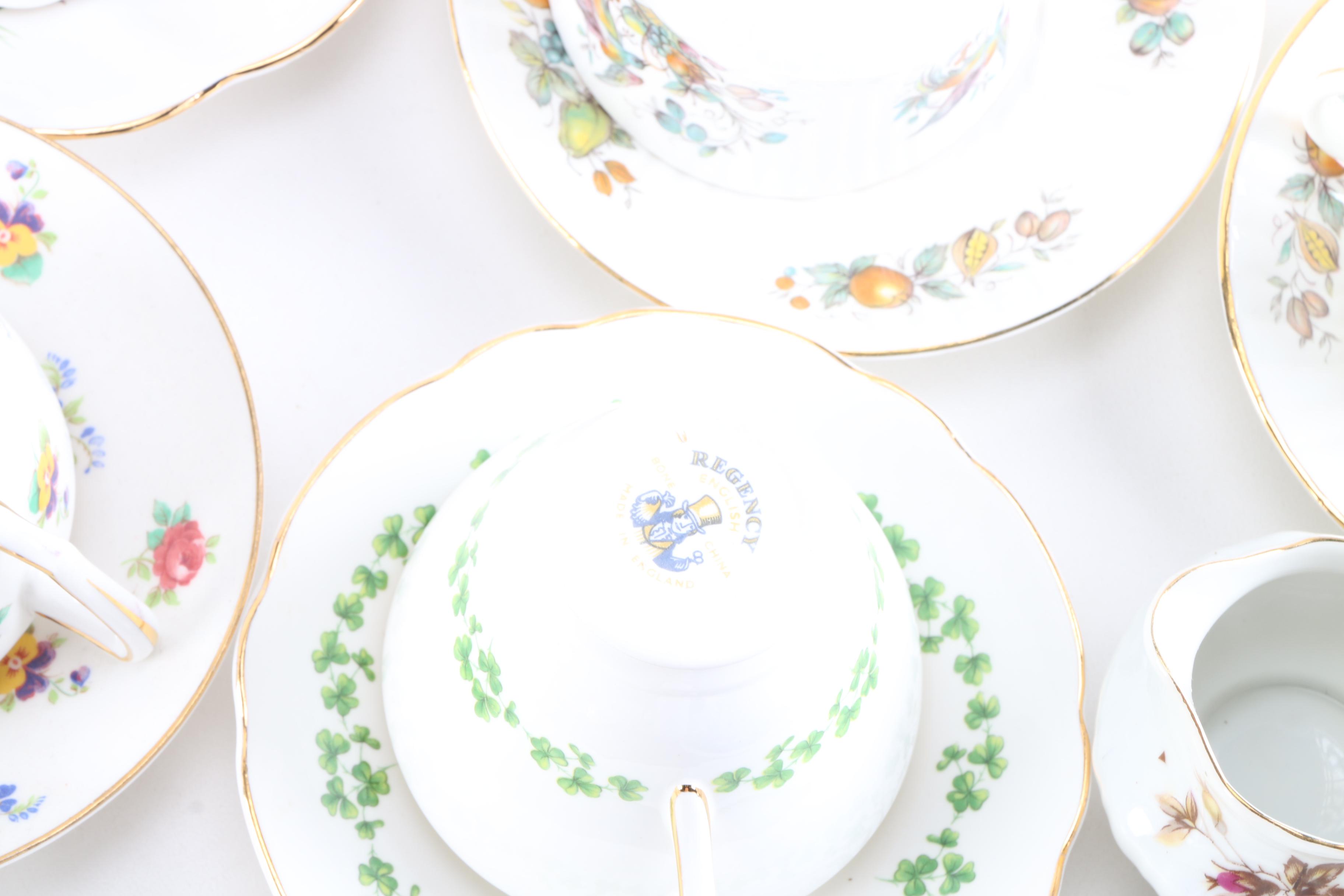 Assorted Teacups and Tea Set Pieces