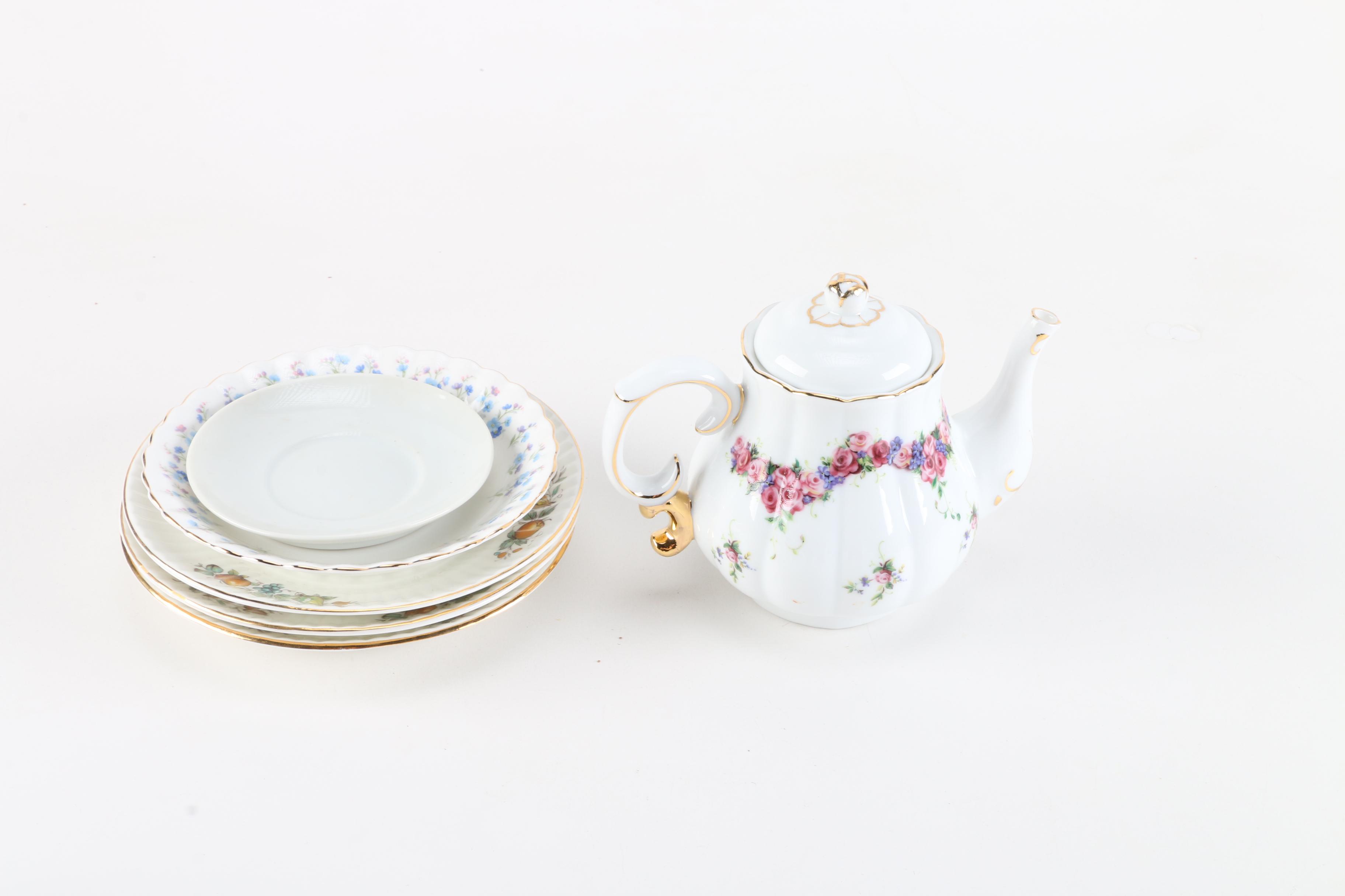 Assorted Teacups and Tea Set Pieces