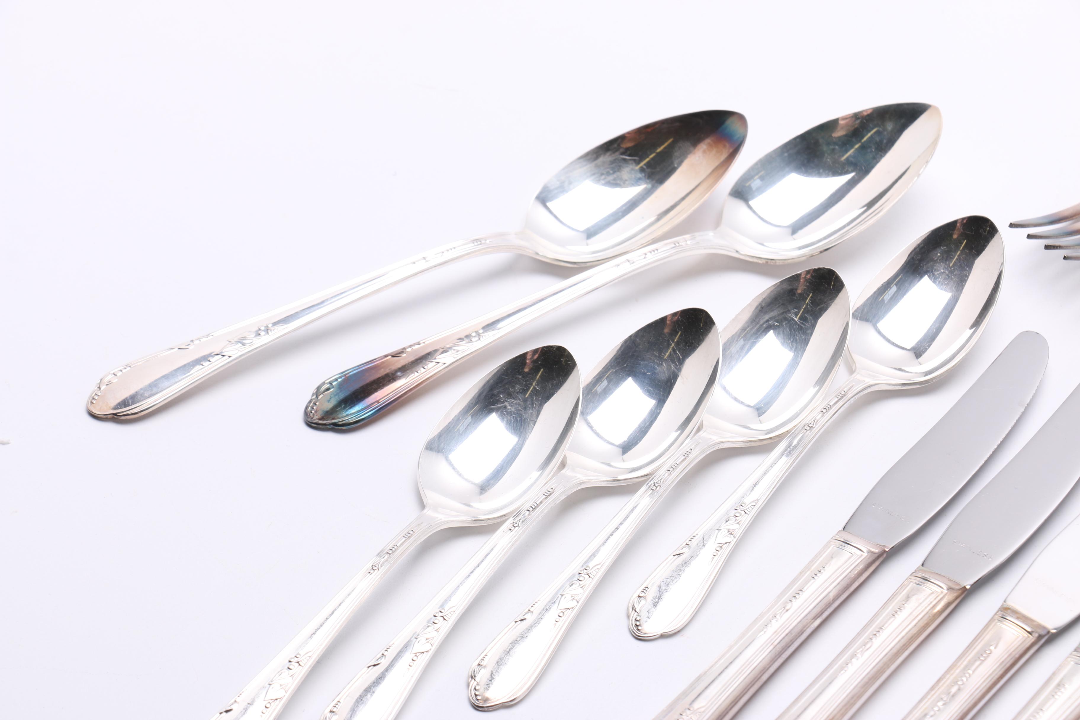 W. A. Rogers Plus Oneida Ltd. Silver Plate Flatware